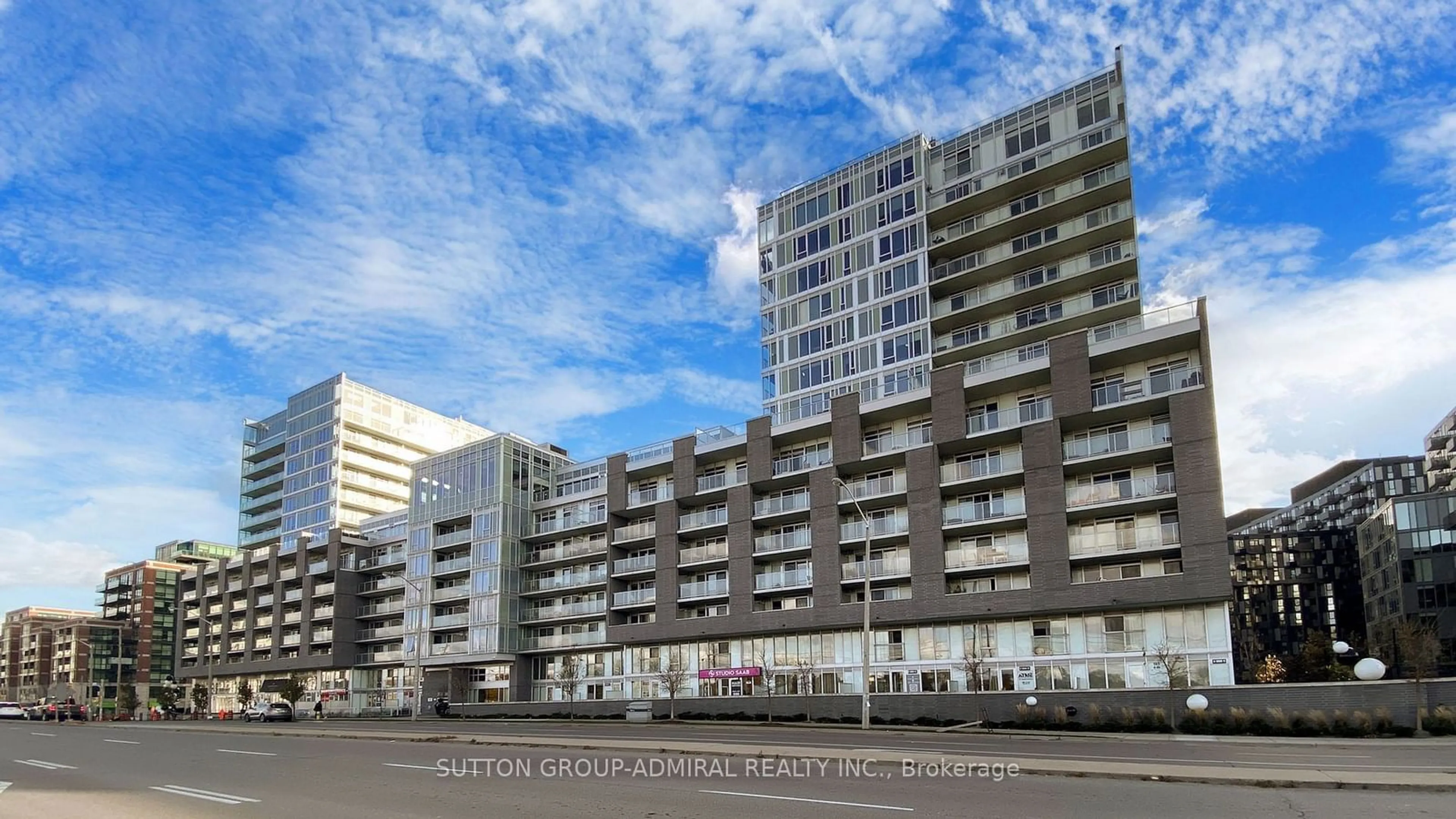 A pic from exterior of the house or condo, the street view for 555 Wilson Ave #E807, Toronto Ontario M3H 5Y6