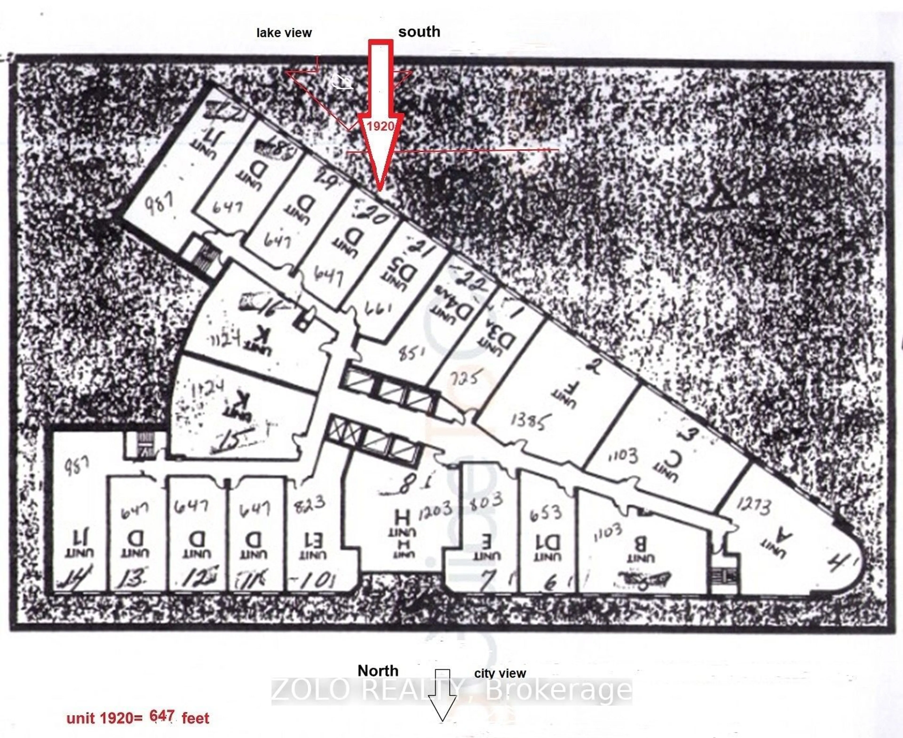 Floor plan for 25 The Esplanade #1920, Toronto Ontario M5E 1W5