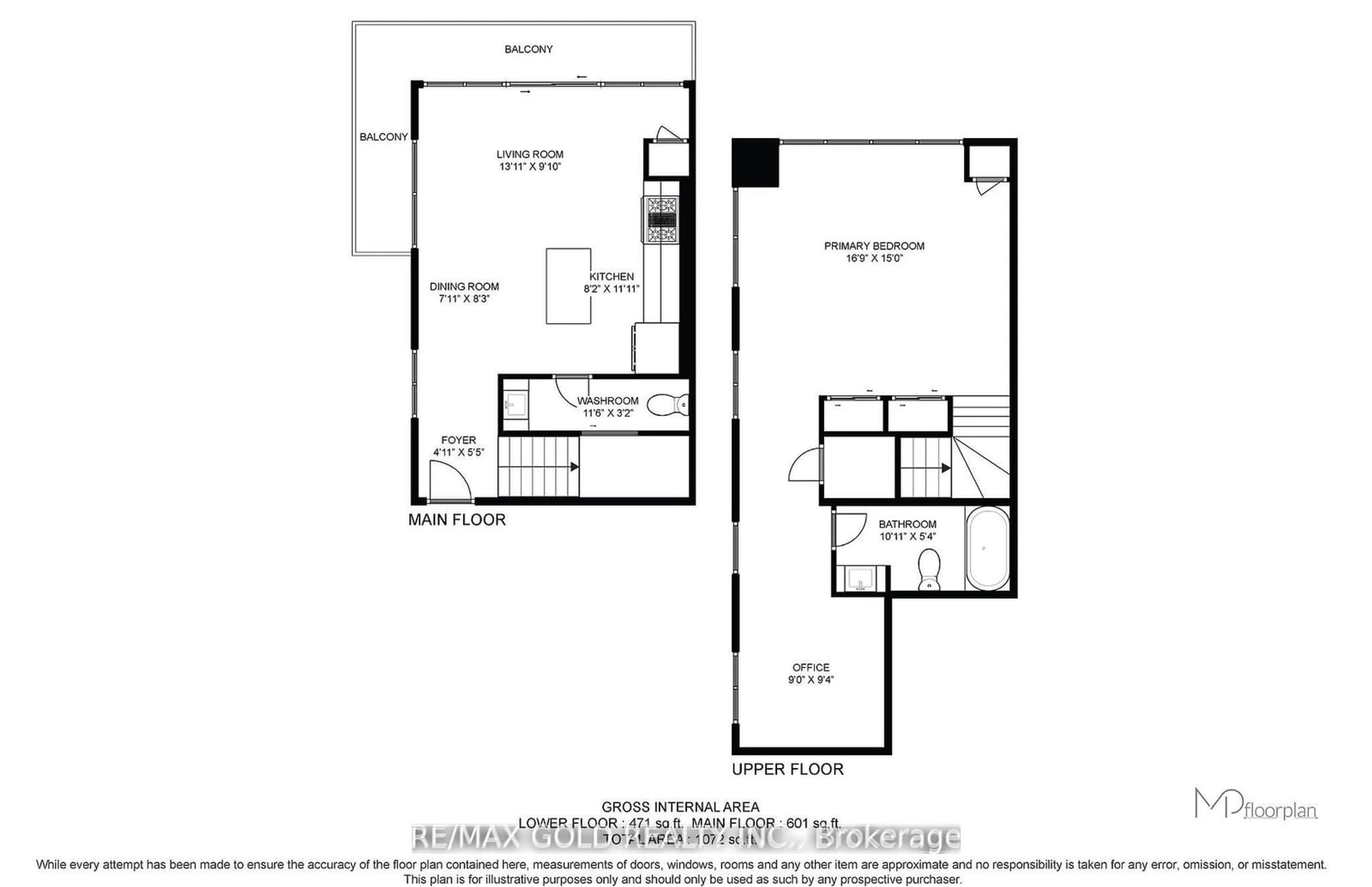 Floor plan for 21 Nelson St #LPH7, Toronto Ontario M5V 3H9