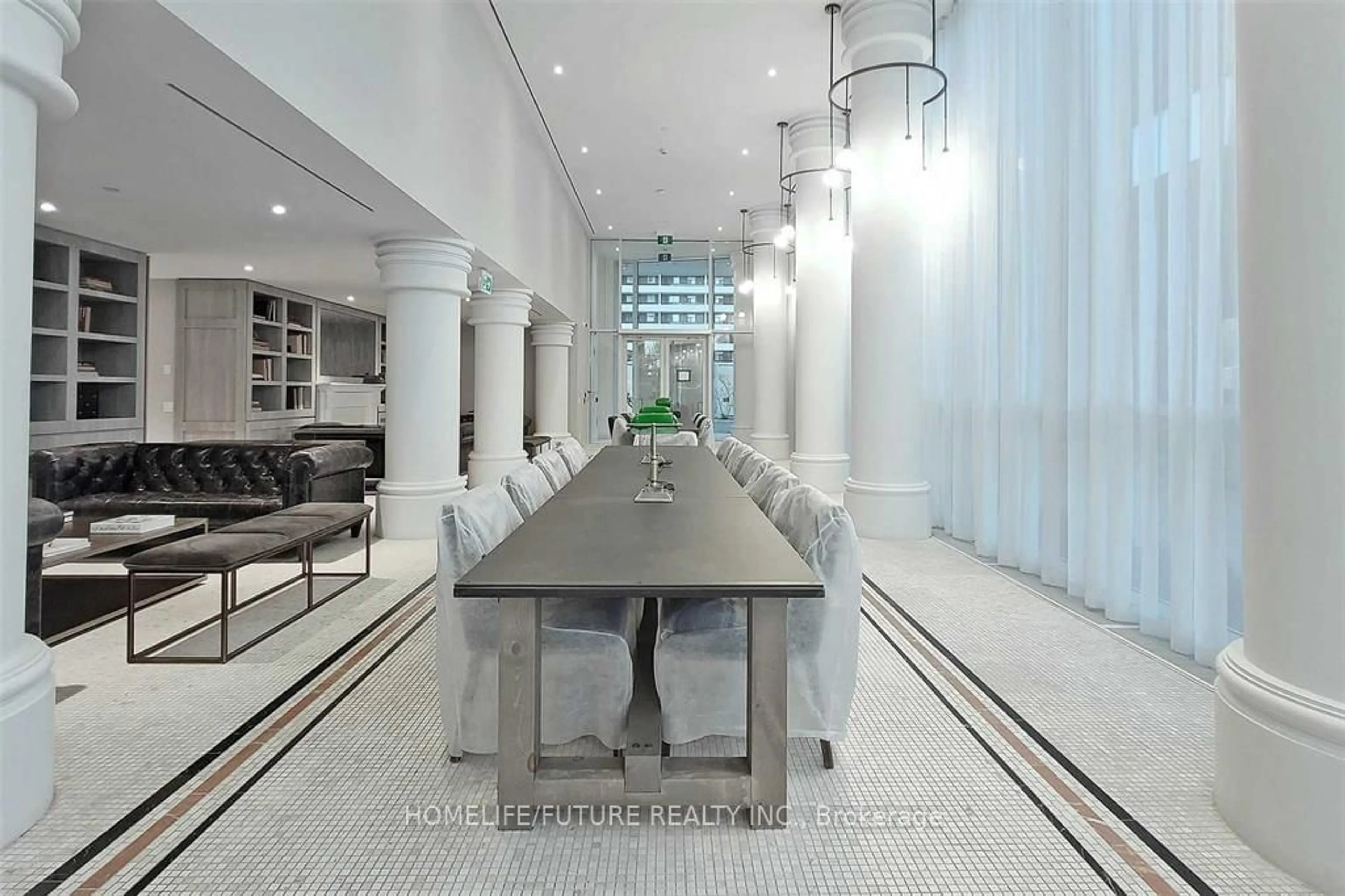 Dining room, ceramic floors, the street view for 33 Helendale Ave #1602, Toronto Ontario M4R 0A4