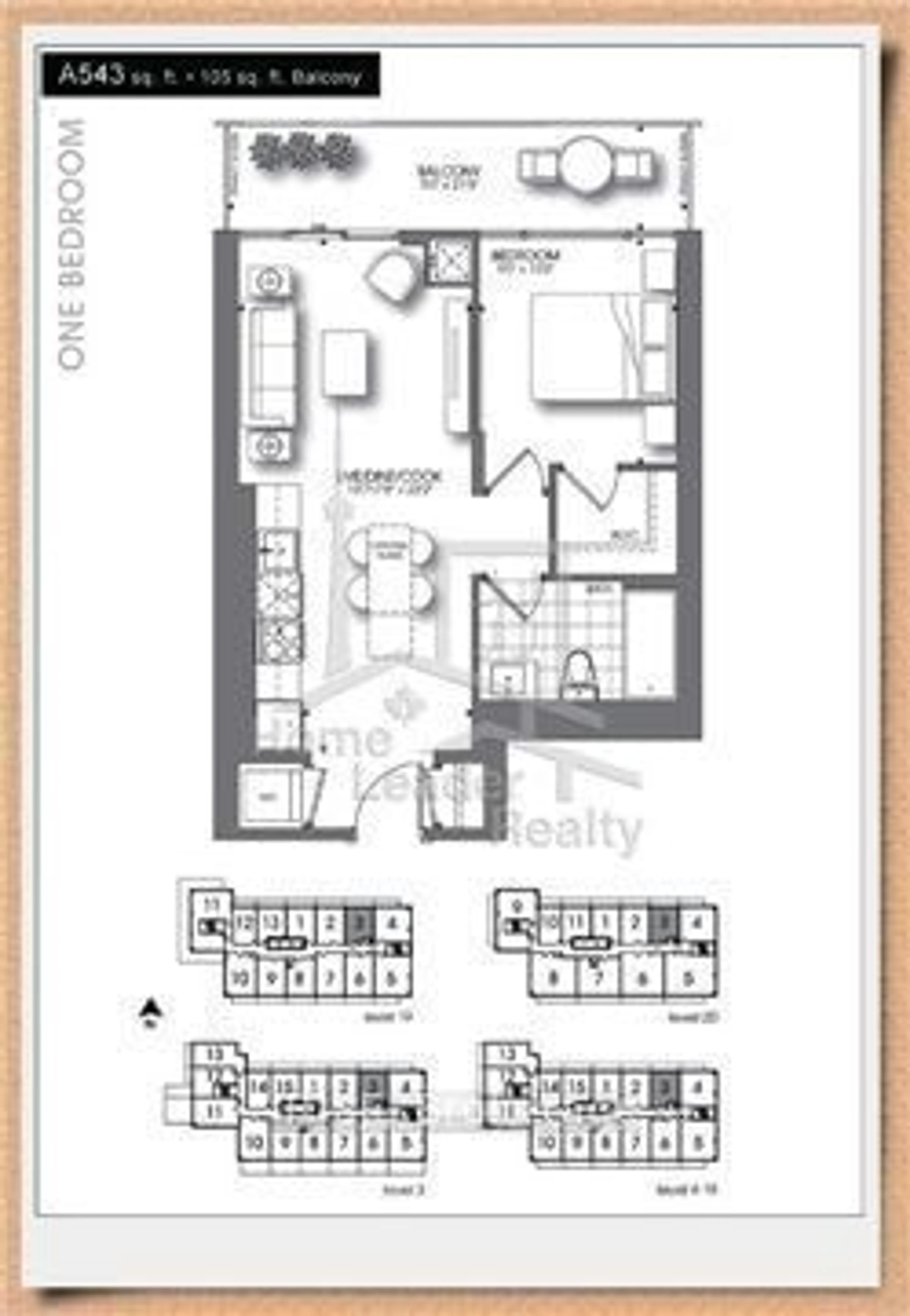 Floor plan for 105 George St #703, Toronto Ontario M5A 0L4