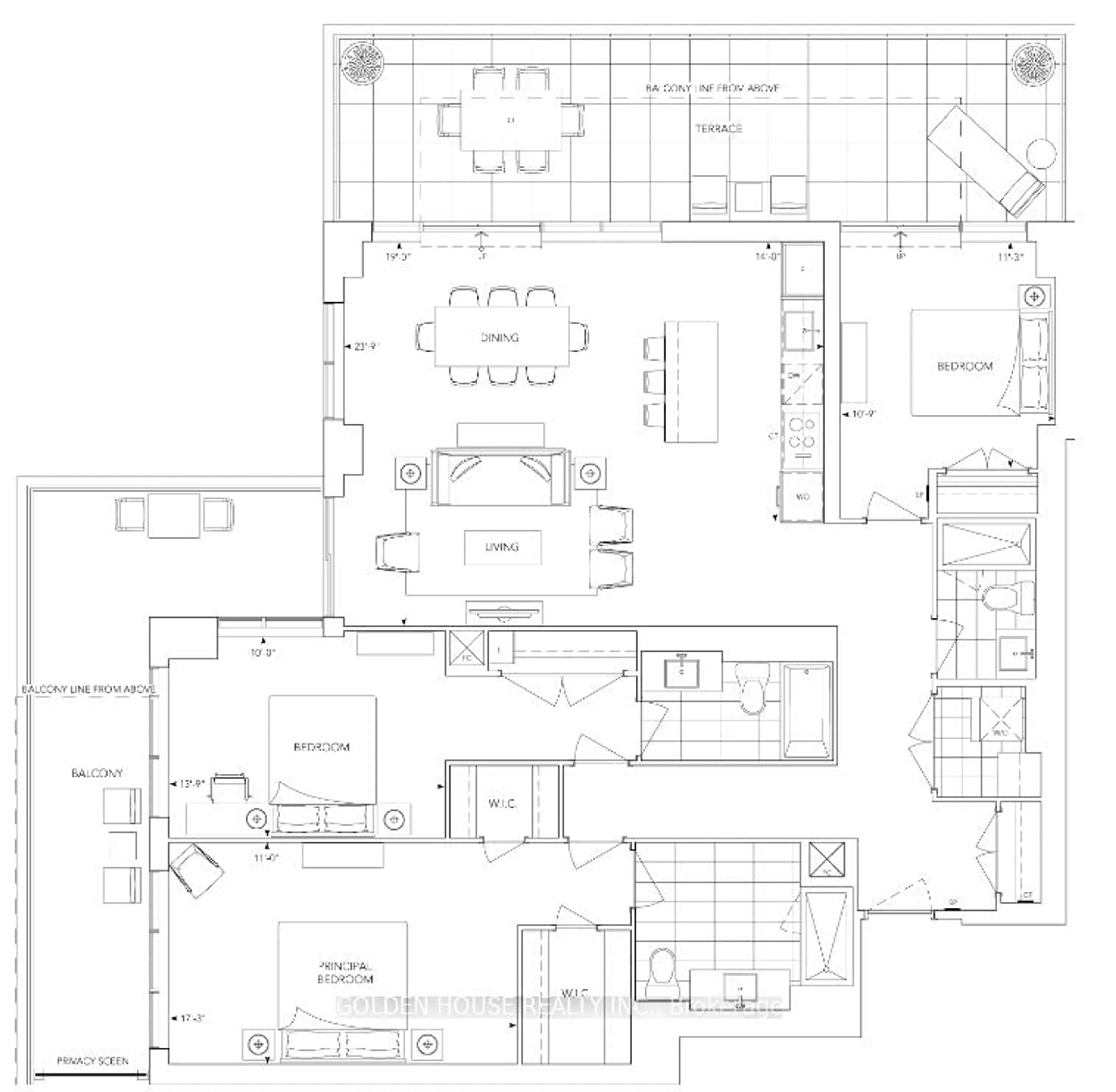 Floor plan for 30 Inn On the Park Dr #903, Toronto Ontario M3C 0P7