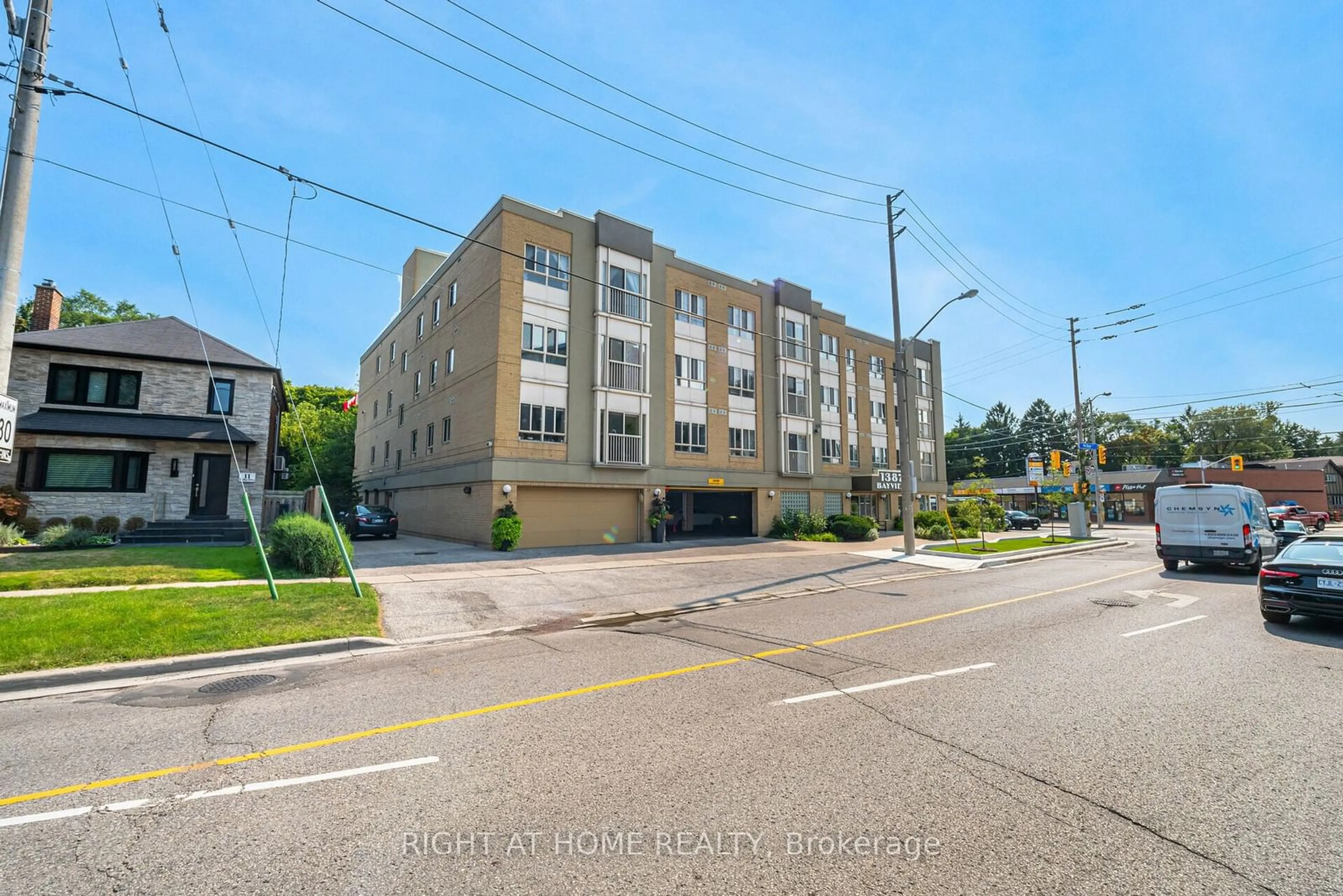 A pic from exterior of the house or condo, the front or back of building for 1387 Bayview Ave #306, Toronto Ontario M4G 3A5