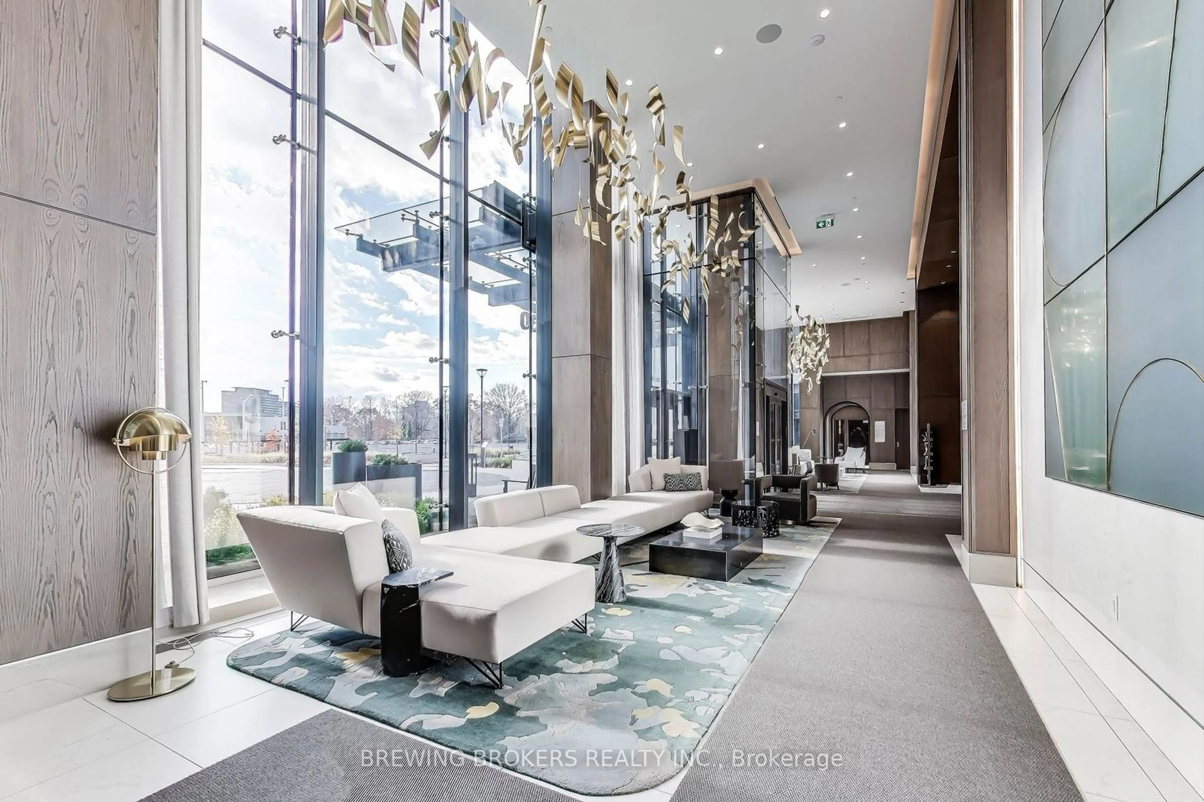 Indoor lobby, carpet floors for 20 Inn On The Park Dr #933, Toronto Ontario M3C 0P8