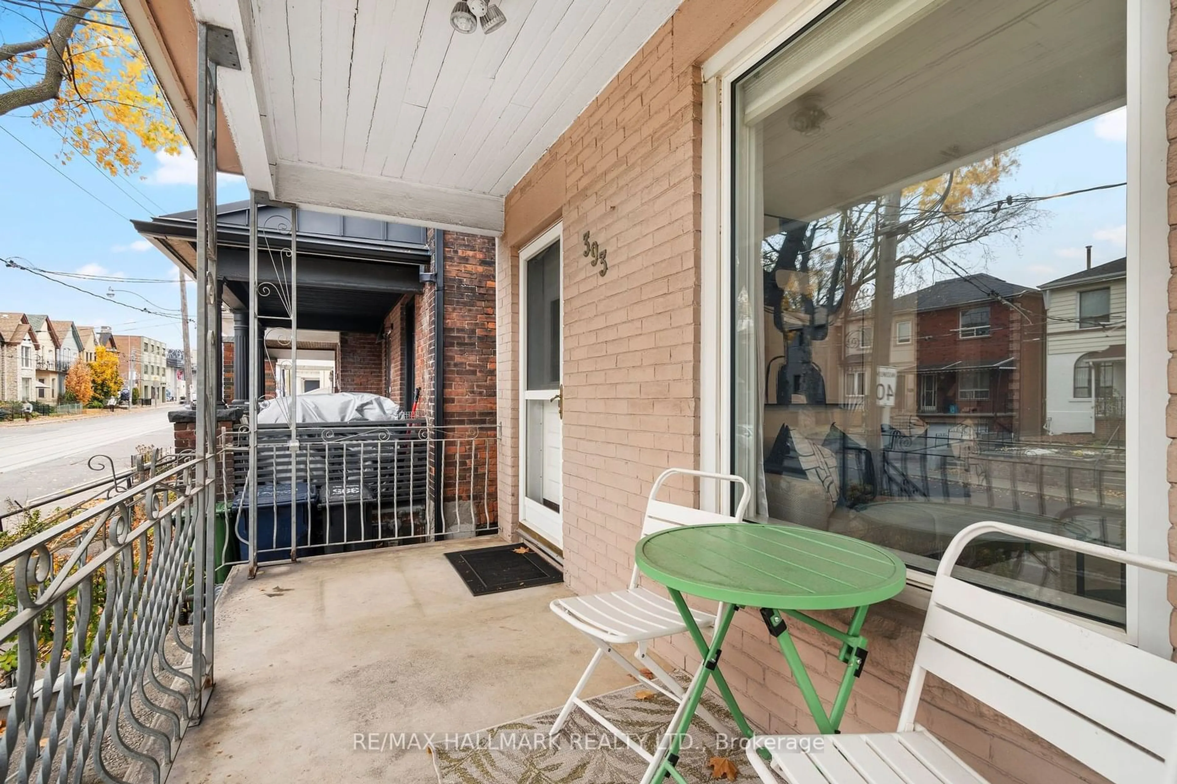 Patio, the fenced backyard for 393 Ossington Ave, Toronto Ontario M6J 3A6