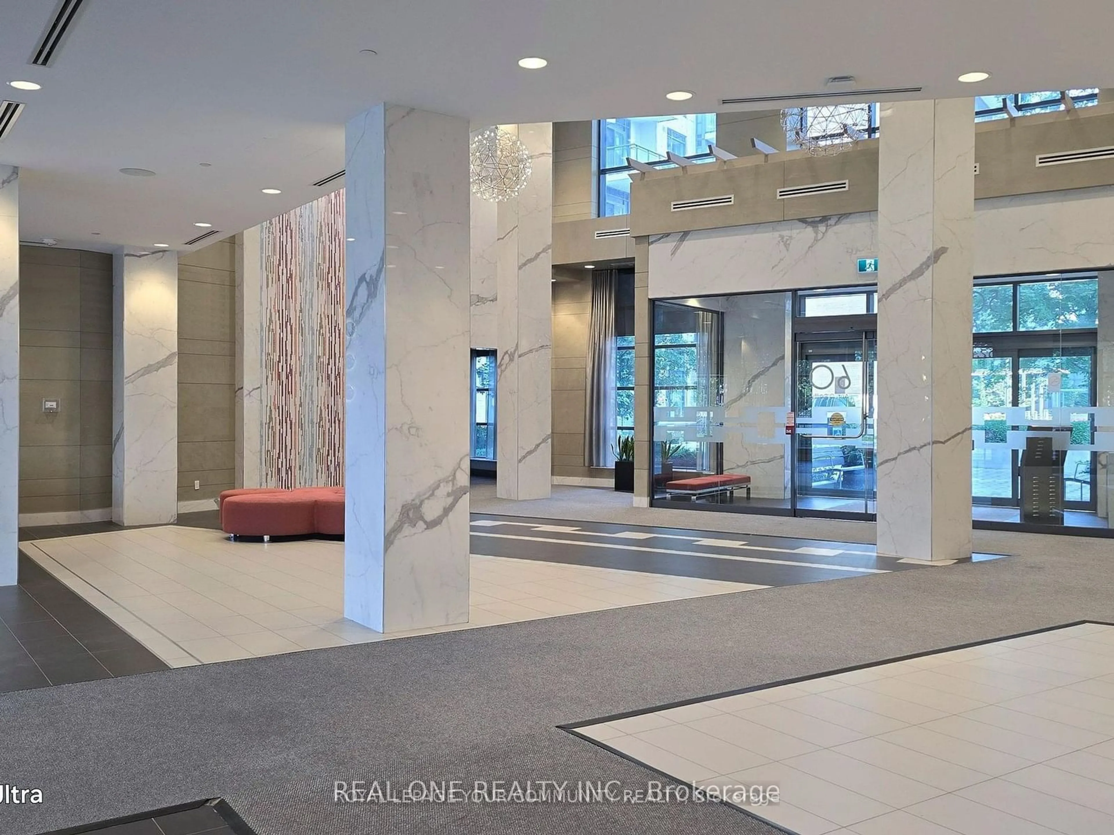 Indoor lobby for 50 Ann O Reilly Rd #1005, Toronto Ontario M2J 0C9