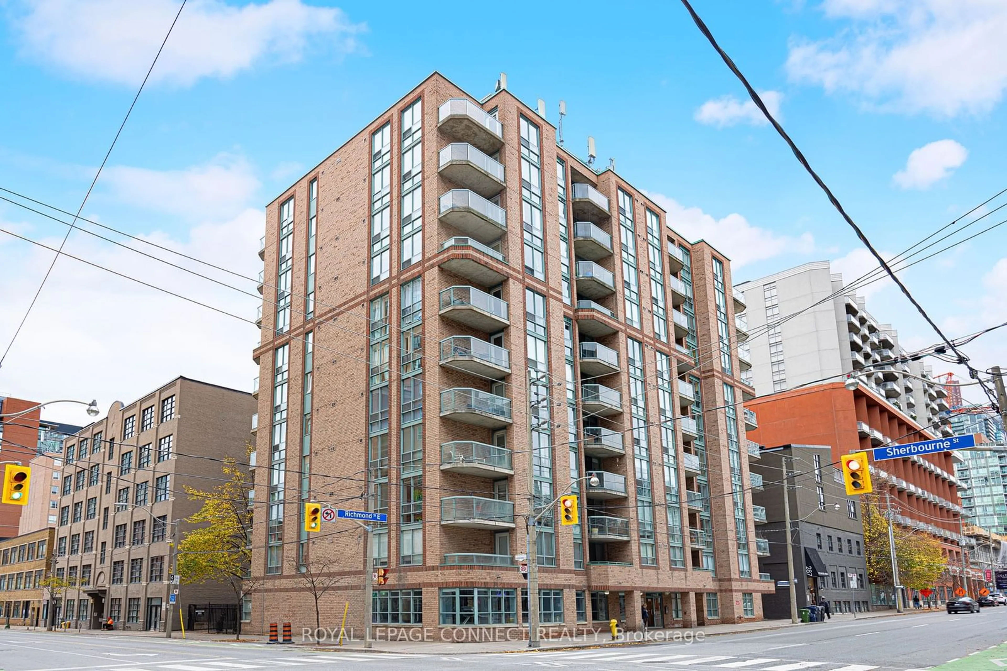 A pic from exterior of the house or condo, the front or back of building for 311 Richmond St #705, Toronto Ontario M5A 4S8