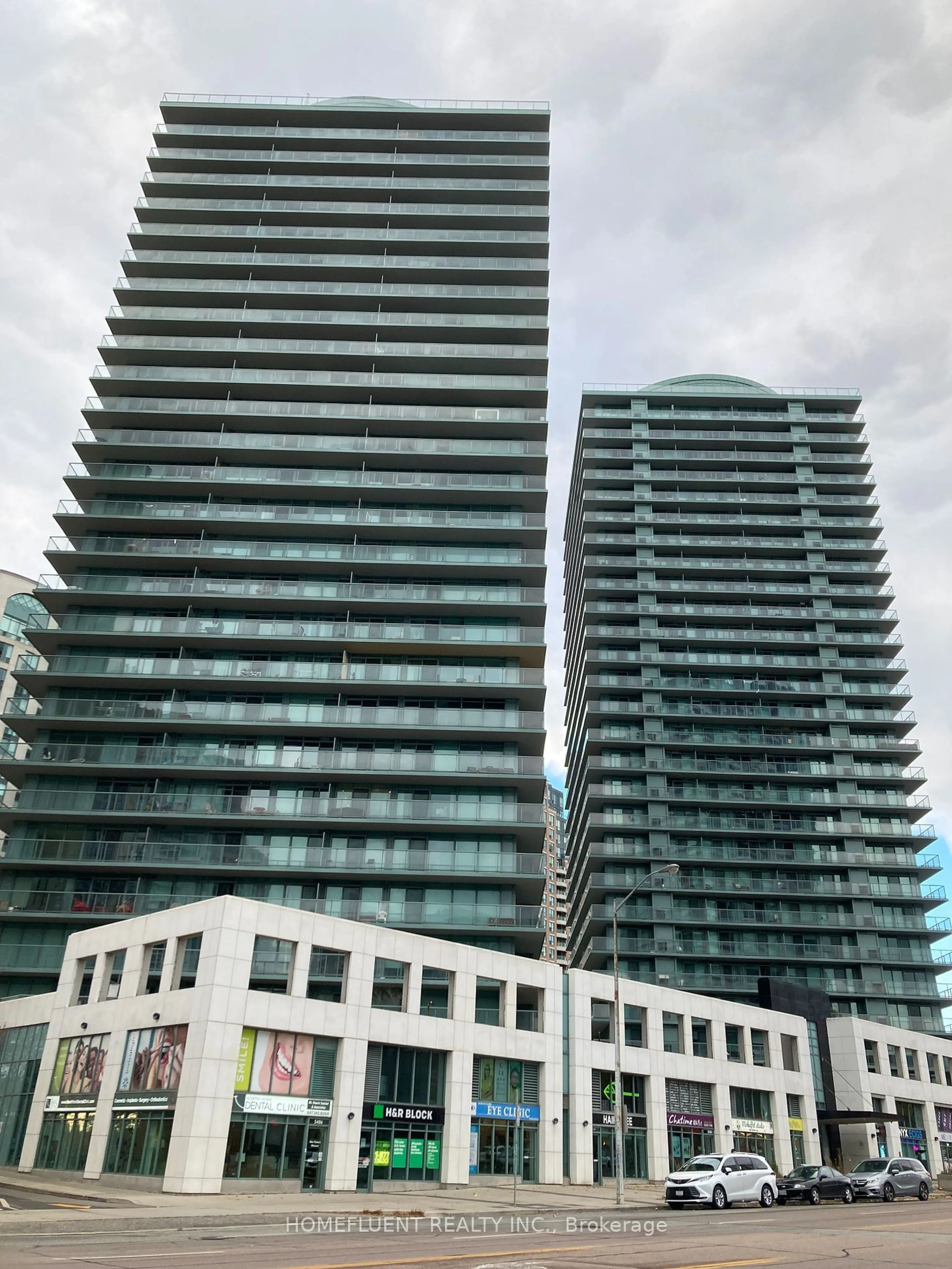 A pic from exterior of the house or condo, the view of city buildings for 5500 Yonge St #2410, Toronto Ontario M2N 7L1