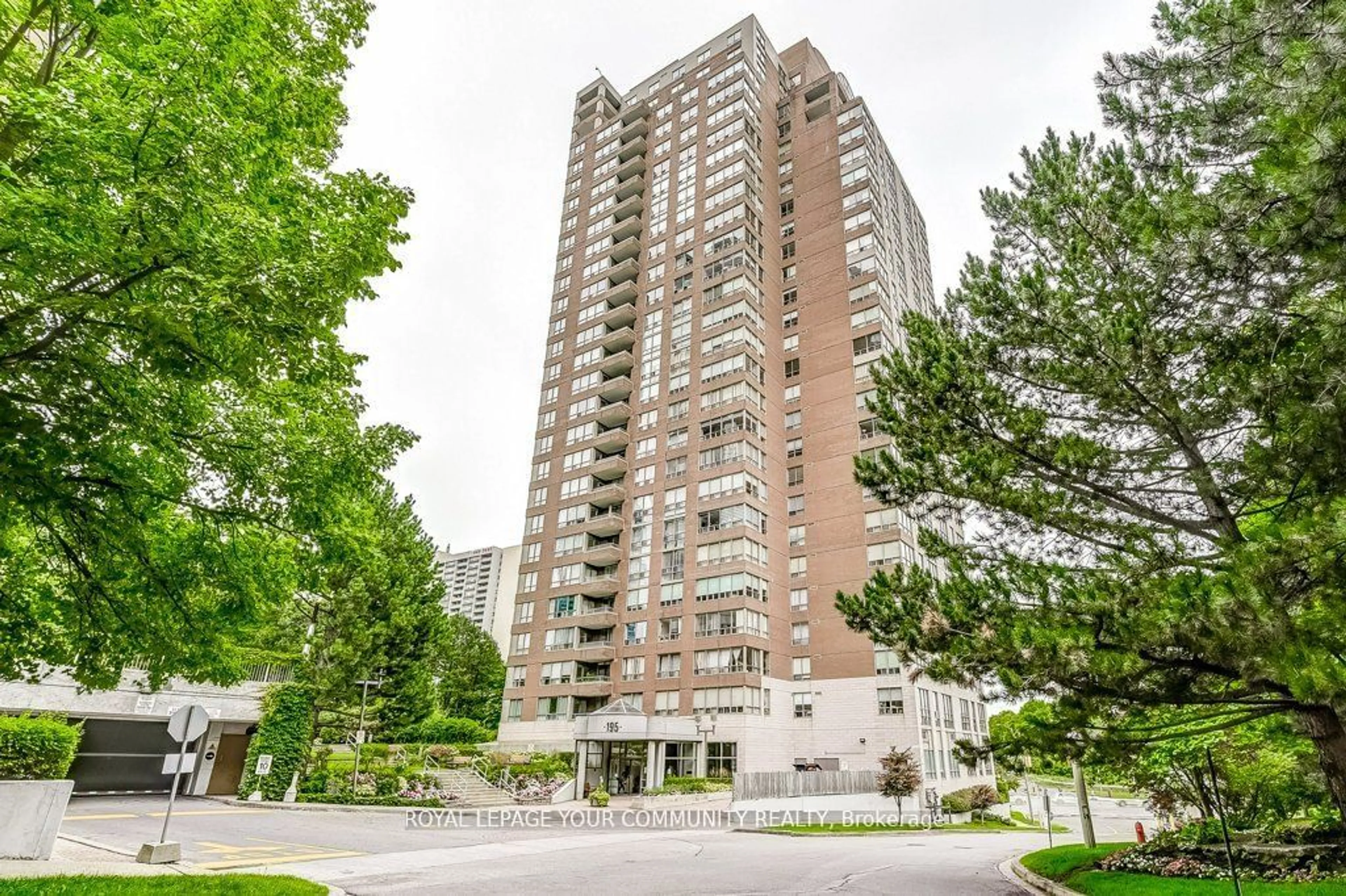 A pic from exterior of the house or condo, the front or back of building for 195 Wynford Dr #2502, Toronto Ontario M3C 3P3