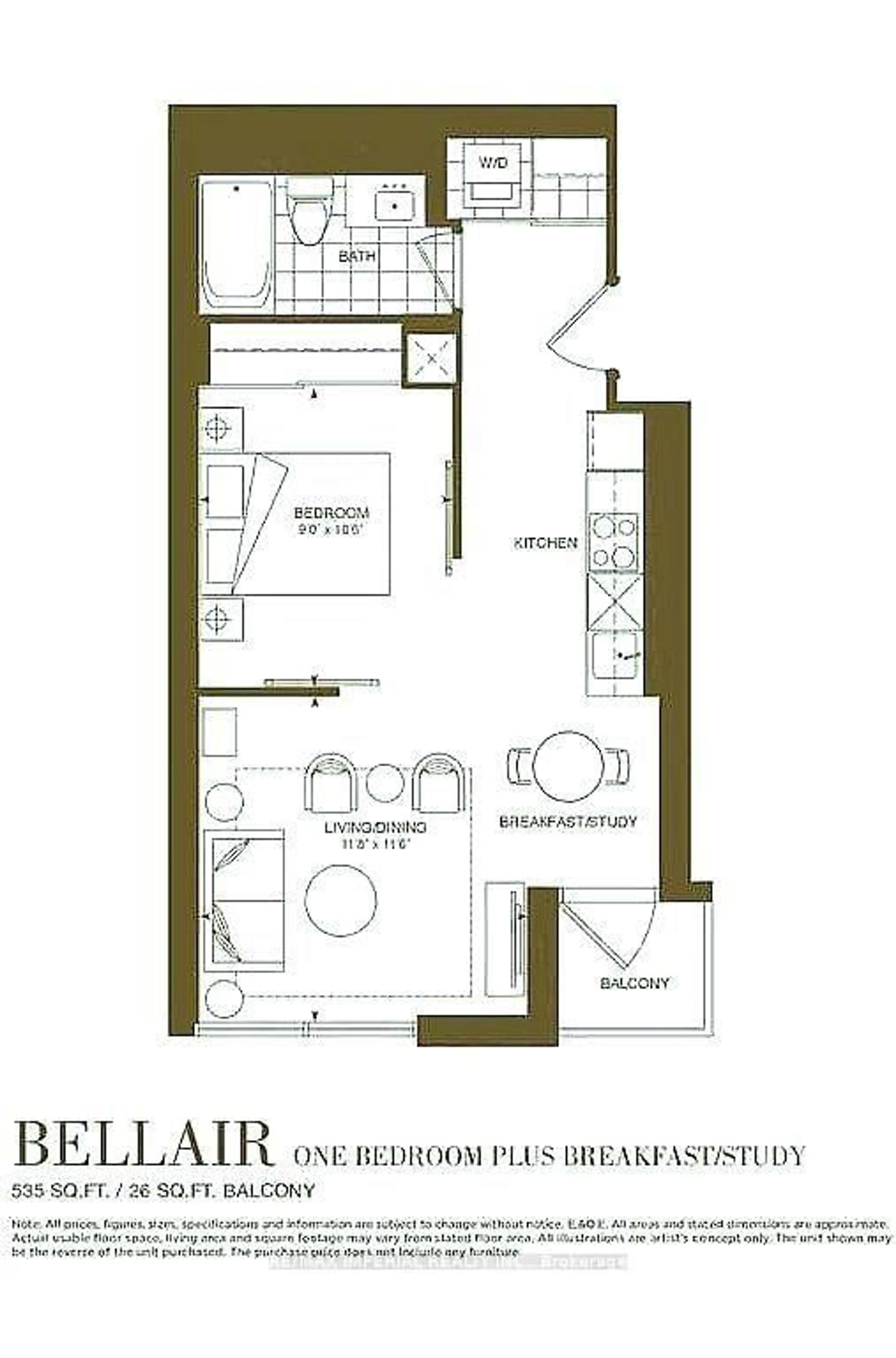 Floor plan for 395 Bloor St #4011, Toronto Ontario M4W 1H7