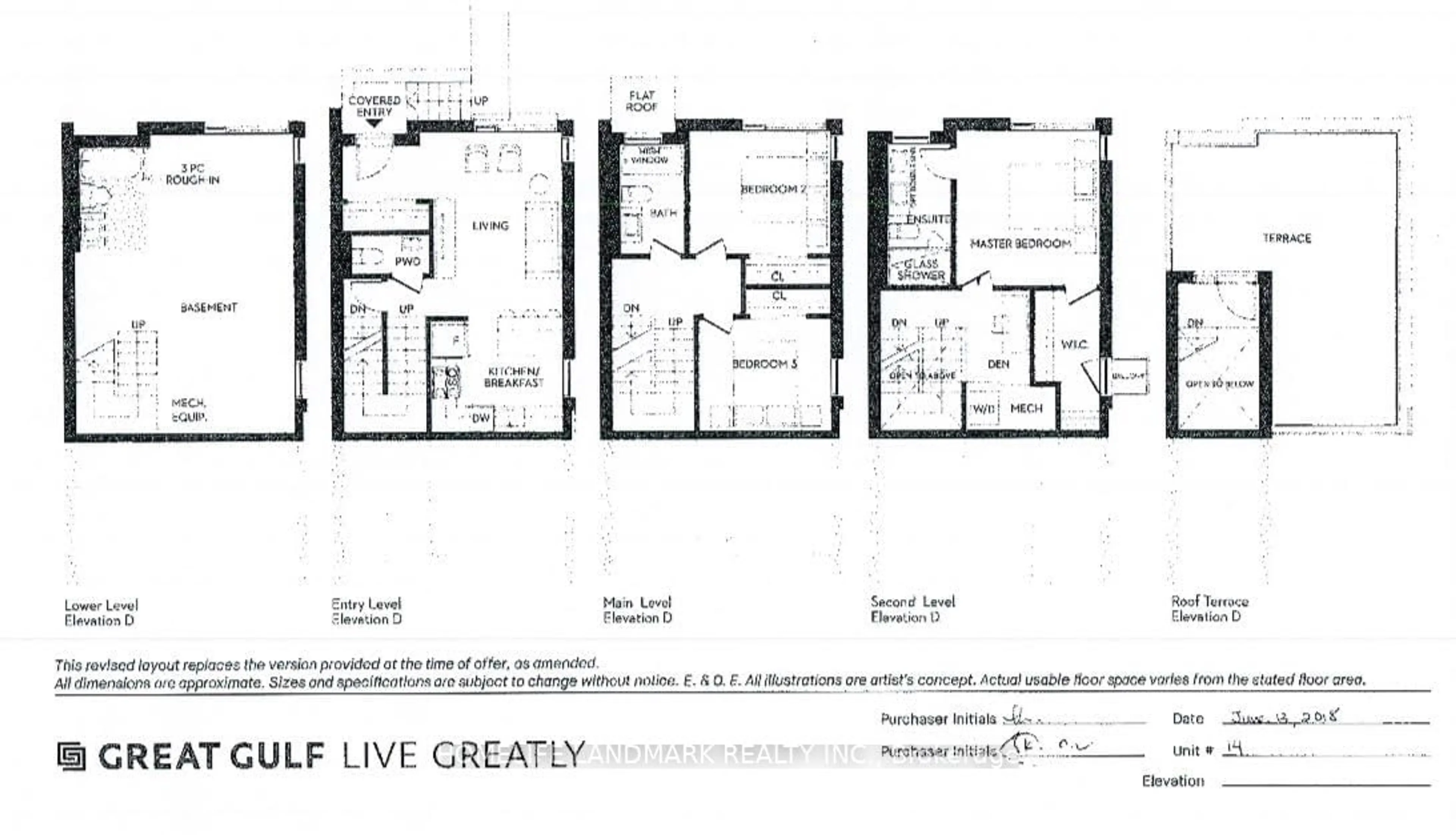 Floor plan for 51 Florence St #Th1, Toronto Ontario M6K 0C5