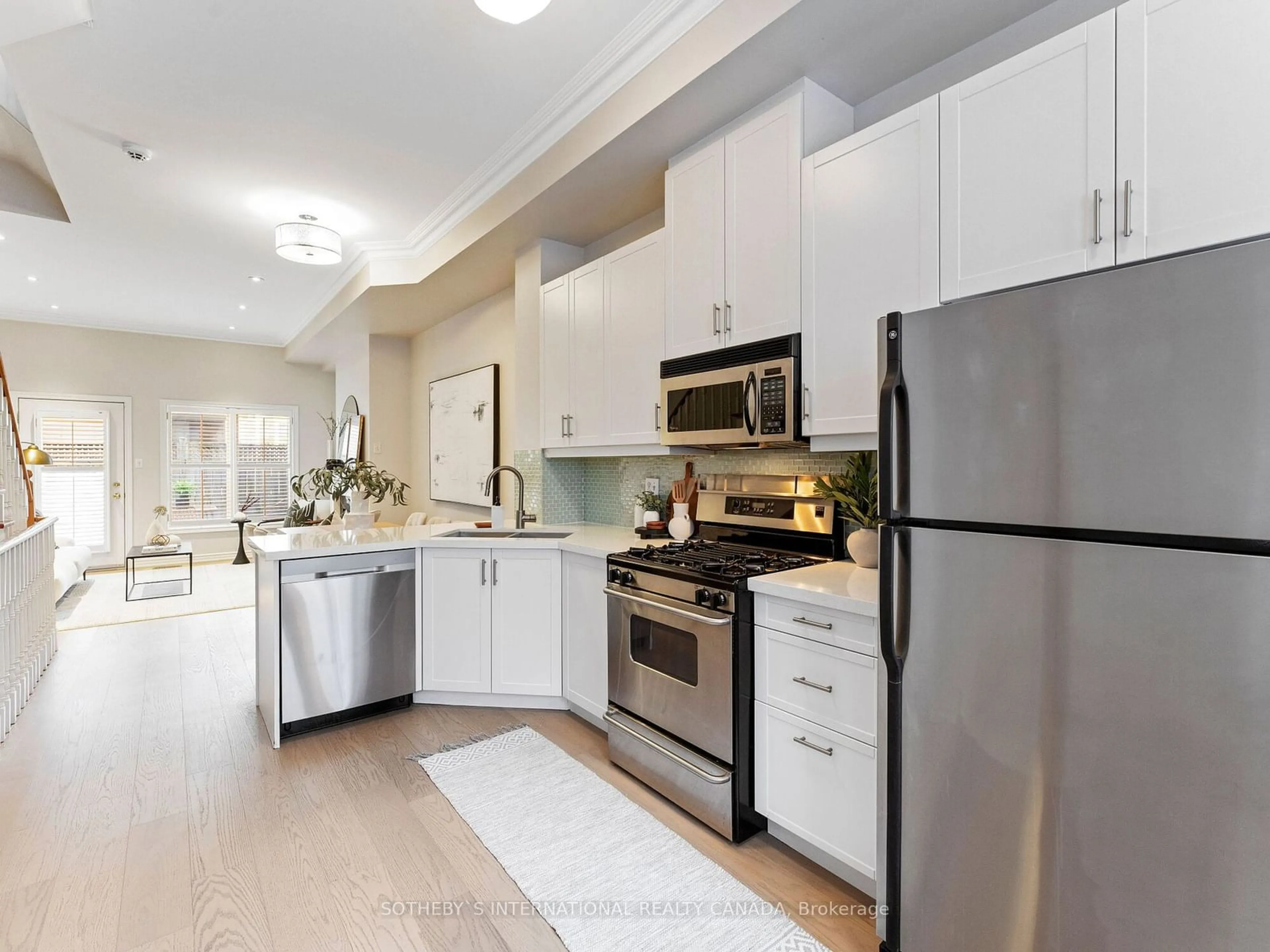 Open concept kitchen for 9 Joseph Salsberg Lane, Toronto Ontario M6J 3W8