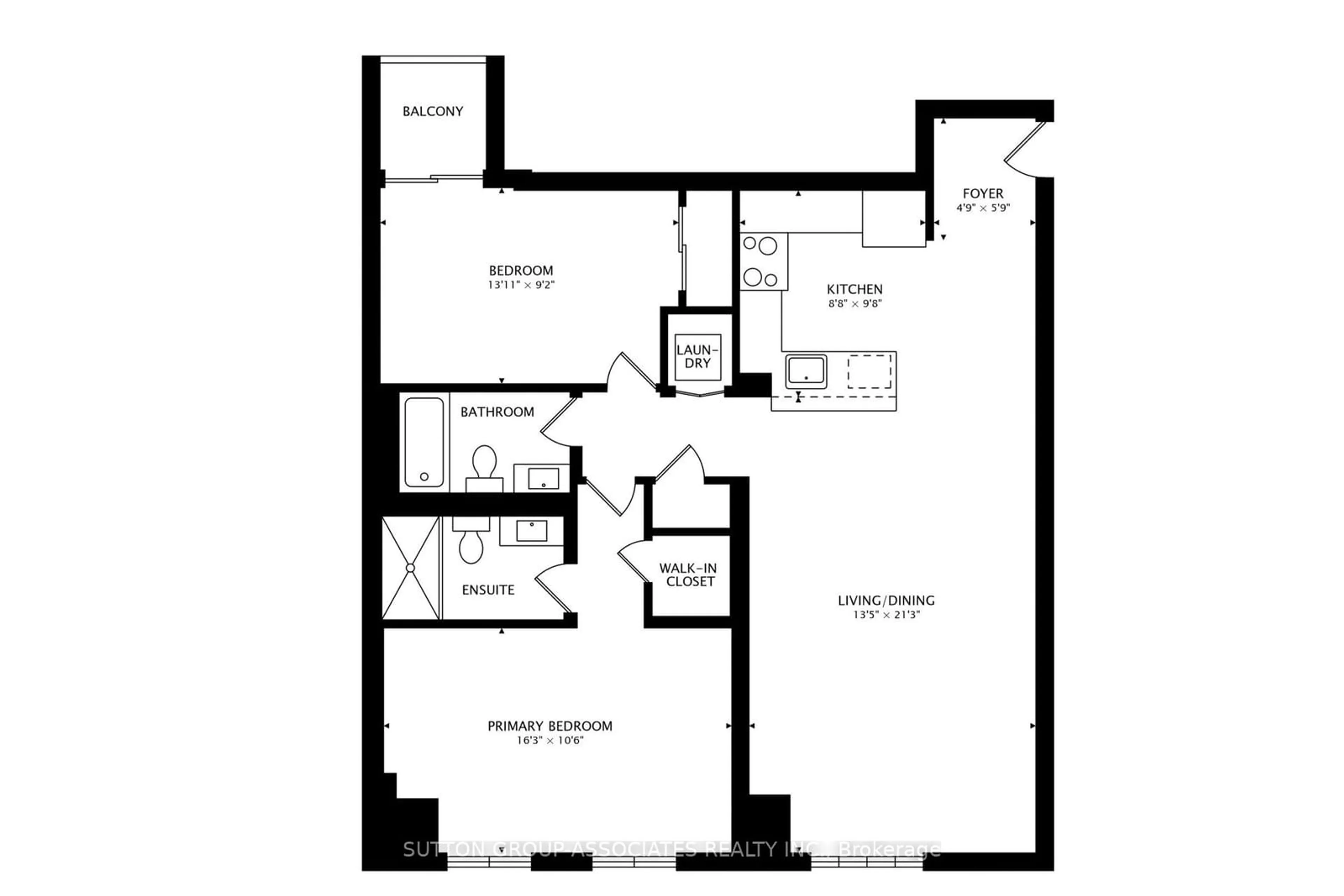 Floor plan for 323 Richmond St #818, Toronto Ontario M5A 4R3