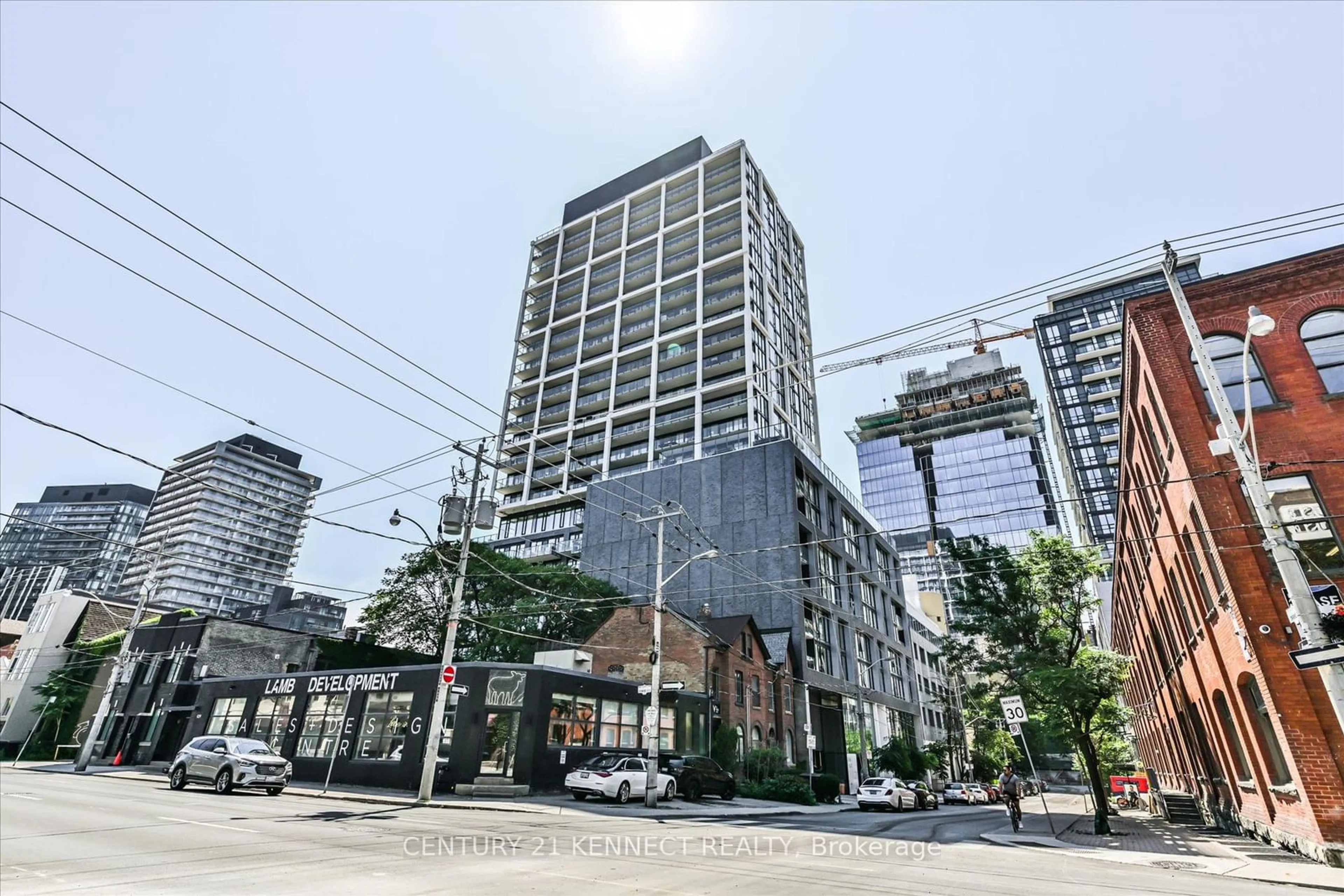 A pic from exterior of the house or condo, the street view for 55 Ontario St #1310, Toronto Ontario M5A 0T8