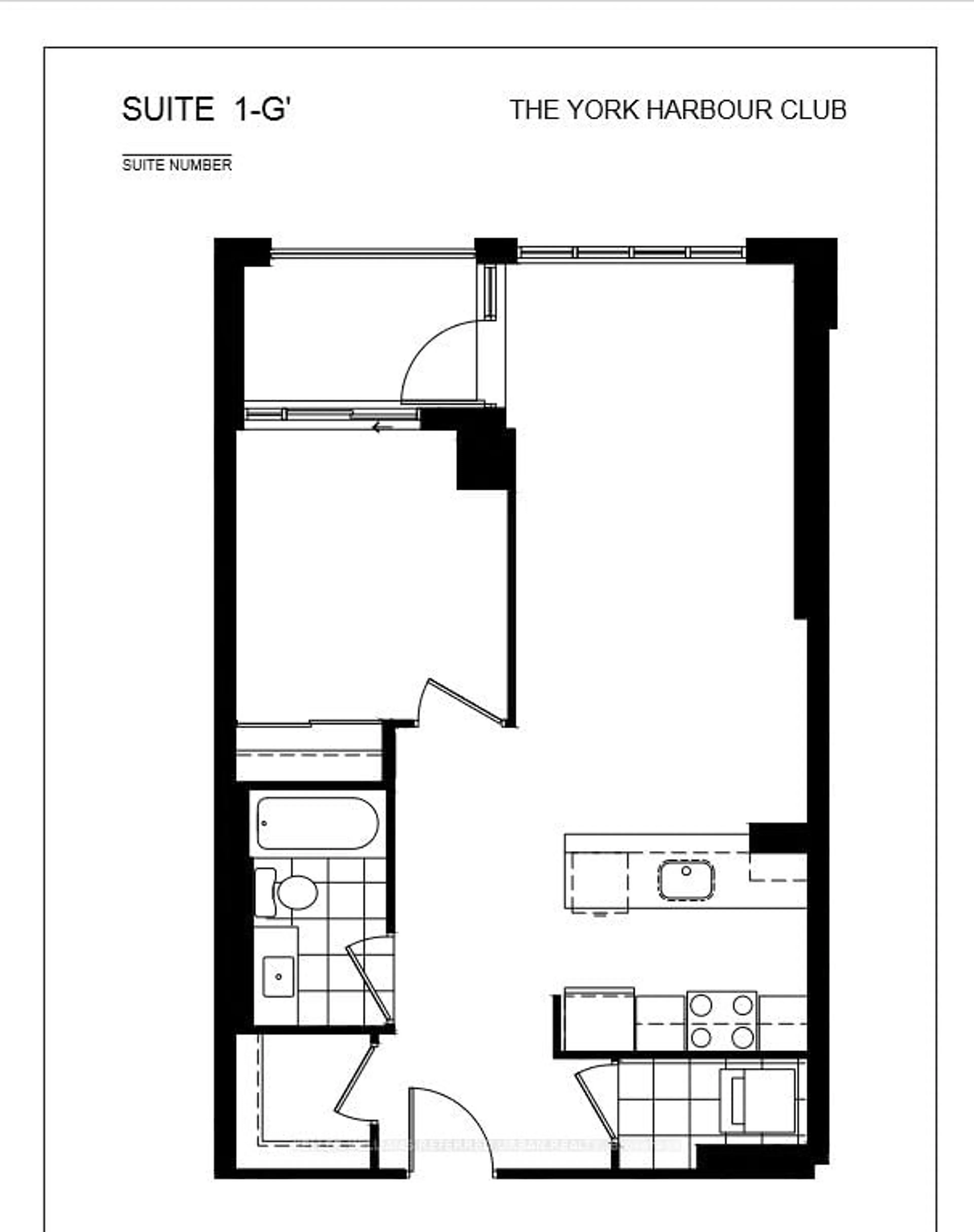 Floor plan for 35 Bastion St #826, Toronto Ontario M5V 0C2