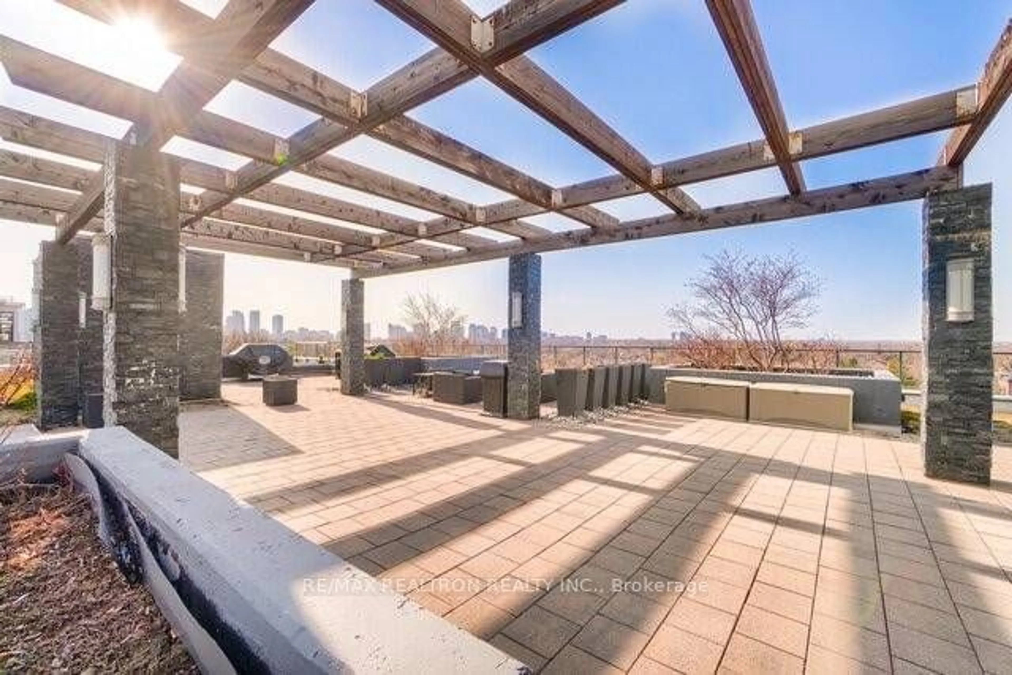 Patio, the view of city buildings for 399 Spring Garden Ave #Ph704, Toronto Ontario M2N 3H6