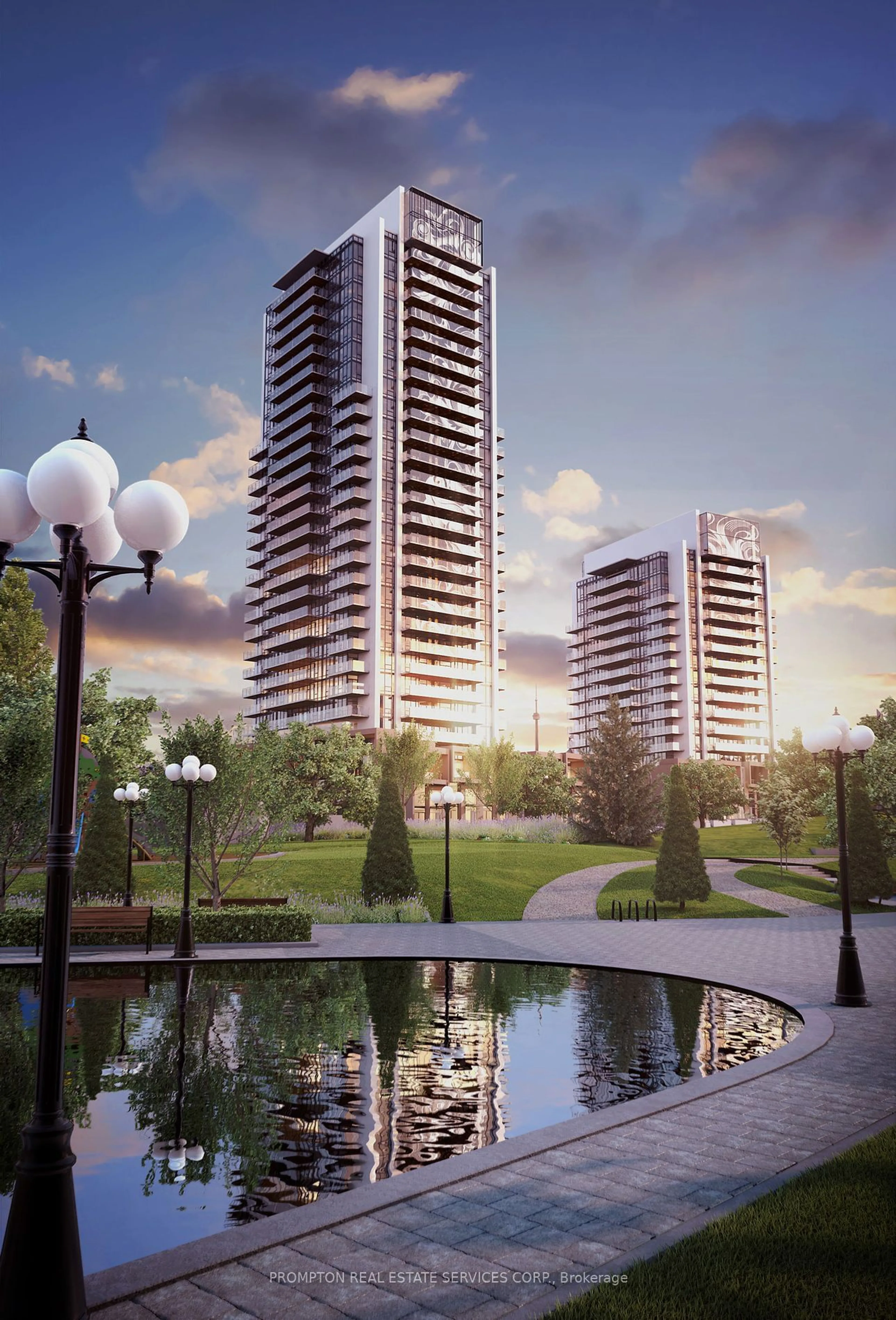 A pic from exterior of the house or condo, lake for 27 McMahon Dr #2908, Toronto Ontario M2K 0J2