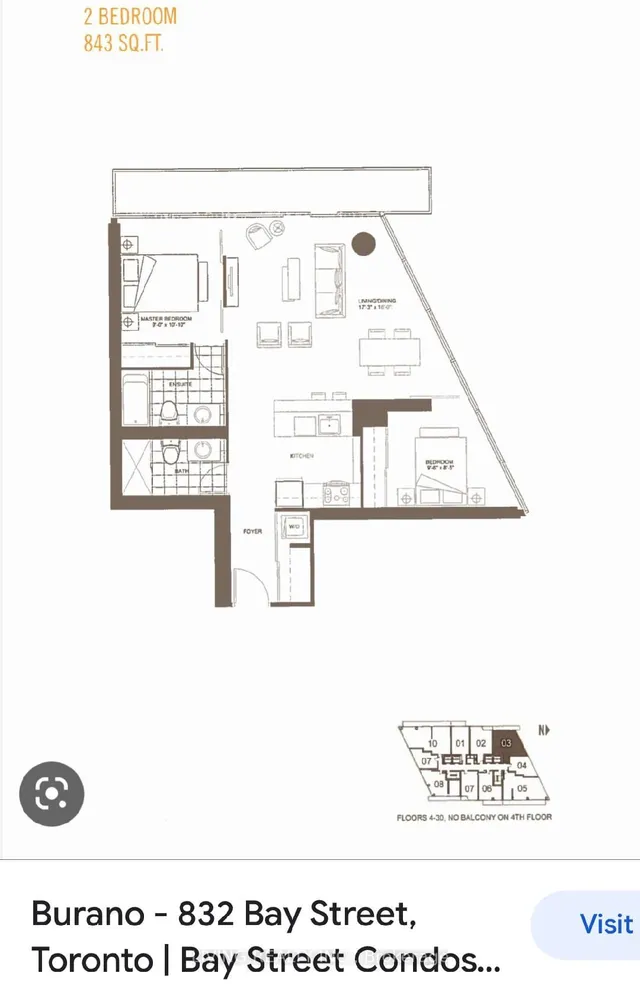 Additional property image - 832 Bay St Unit 1303