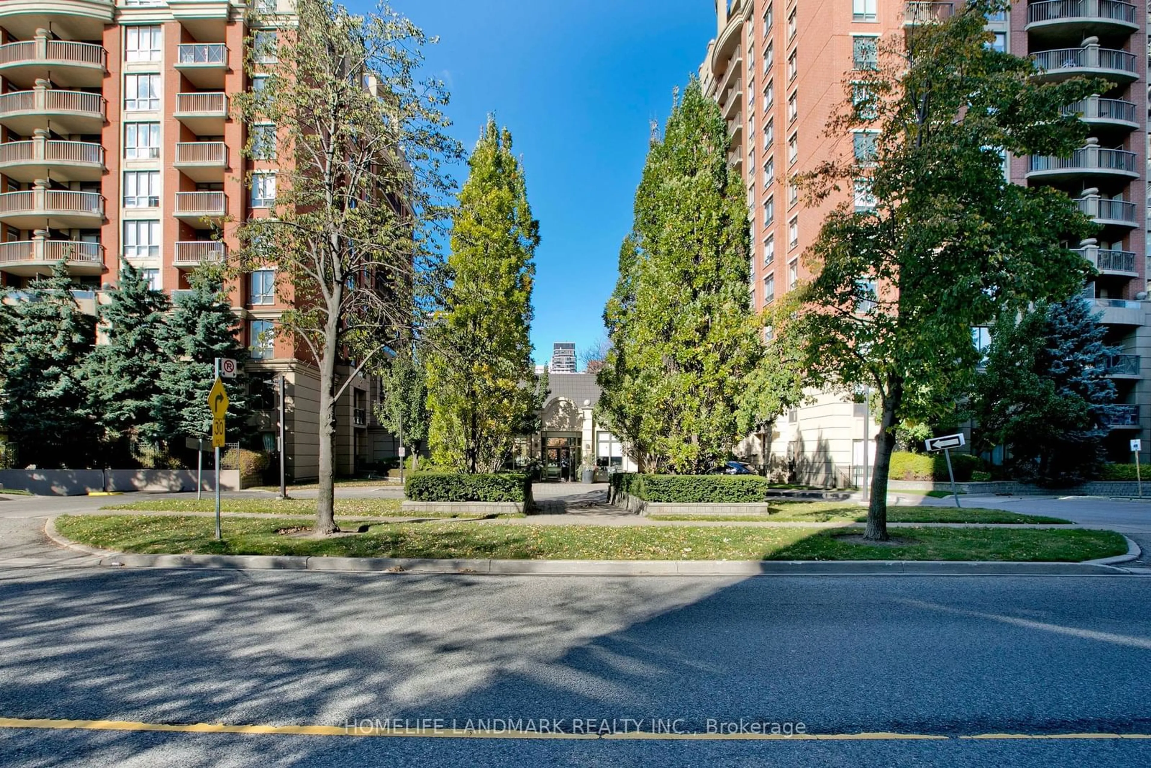 A pic from exterior of the house or condo, the street view for 55 Harrison Garden Blvd #1210, Toronto Ontario M2N 7G3