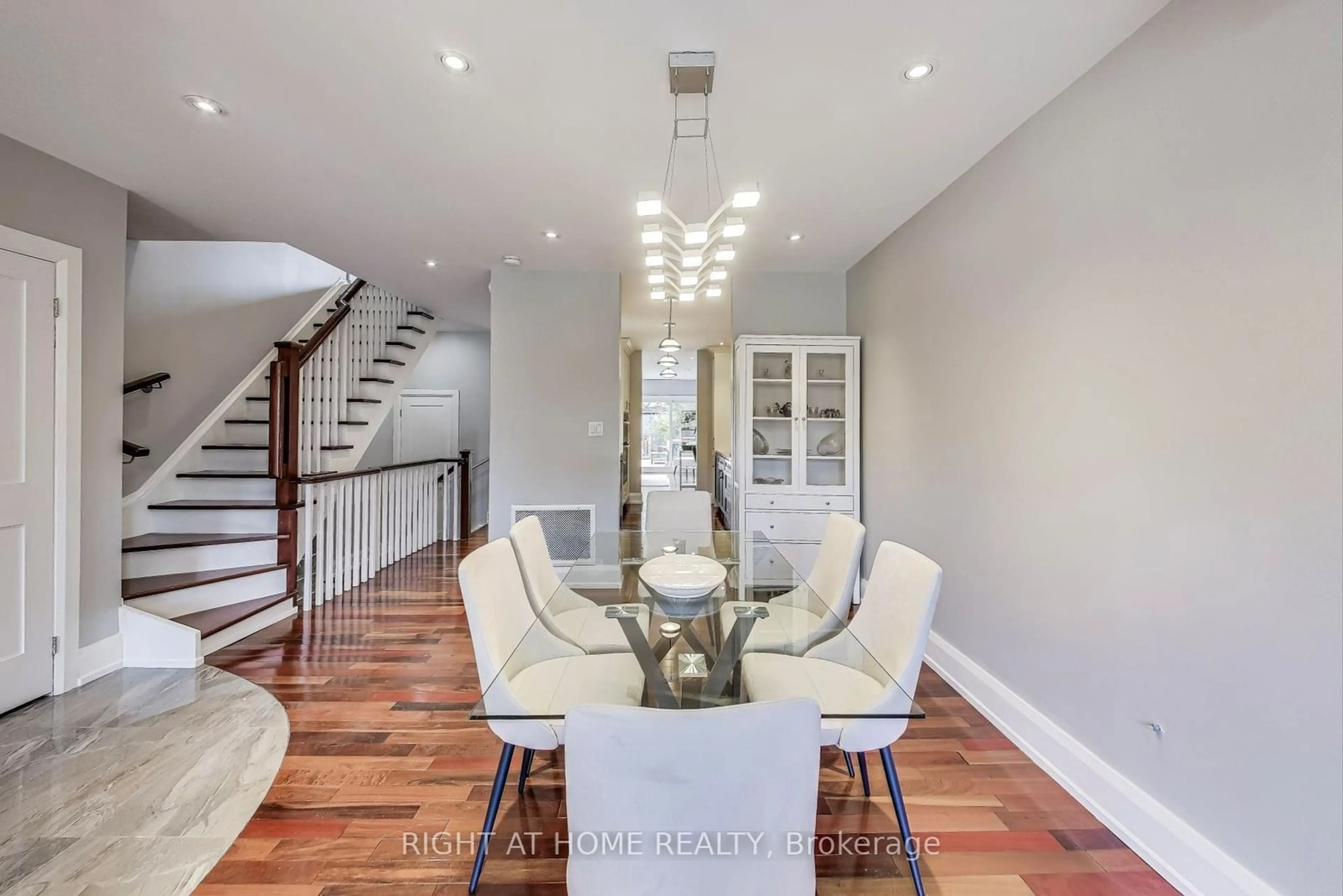 Dining room, wood floors for 225 Lauder Ave, Toronto Ontario M6E 3H5