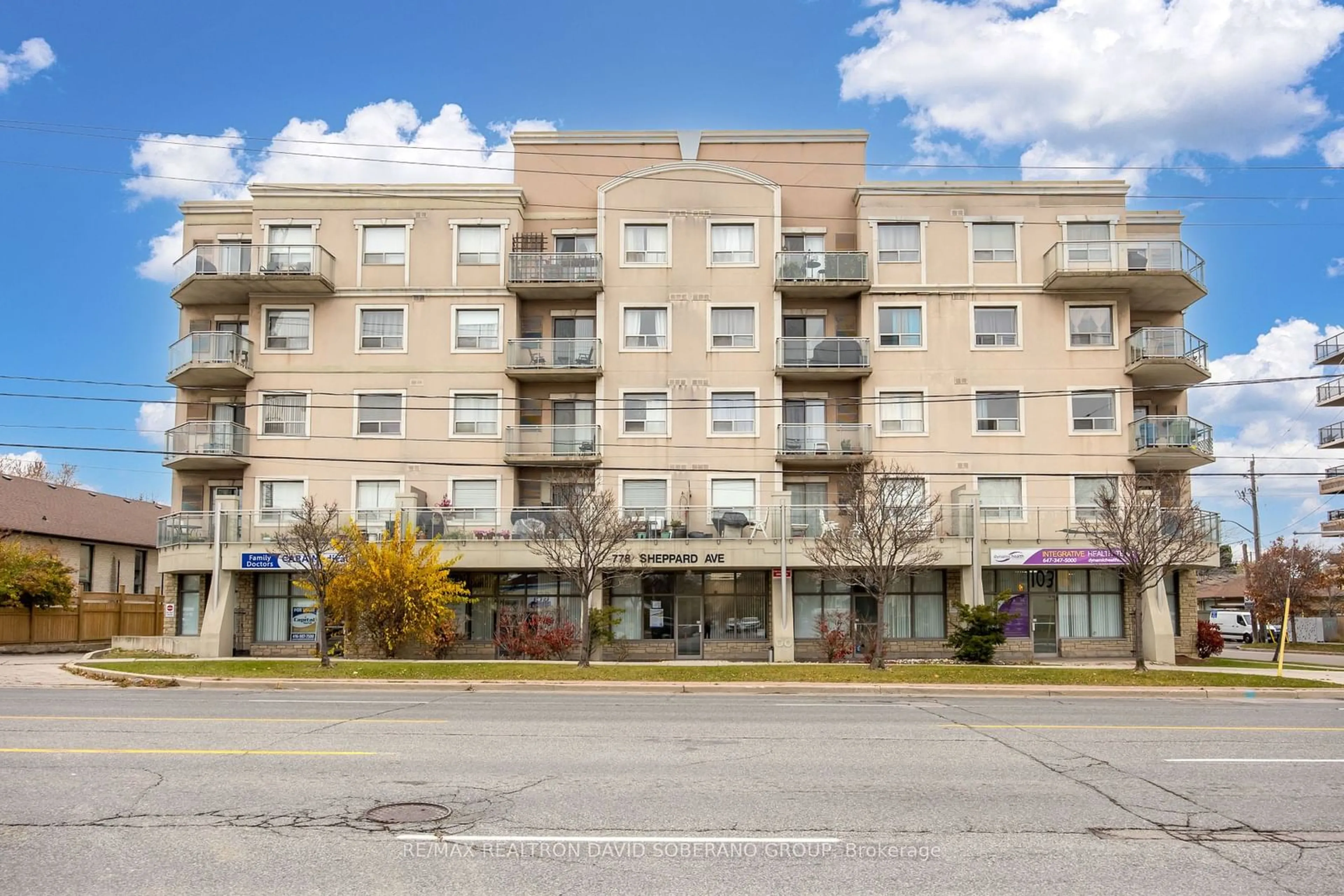 A pic from exterior of the house or condo, the front or back of building for 778 Sheppard Ave, Toronto Ontario M3H 2T1