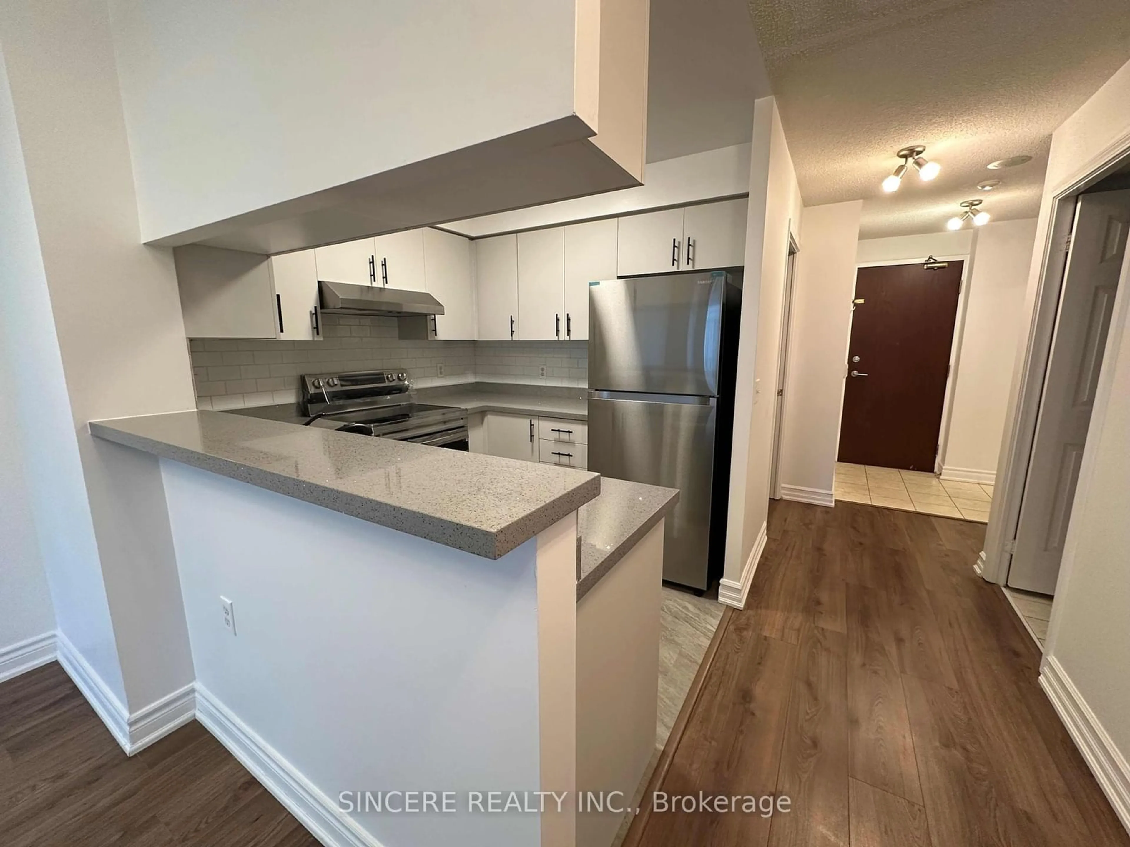 Standard kitchen, wood floors for 28 Olive Ave #303, Toronto Ontario M2N 7E6