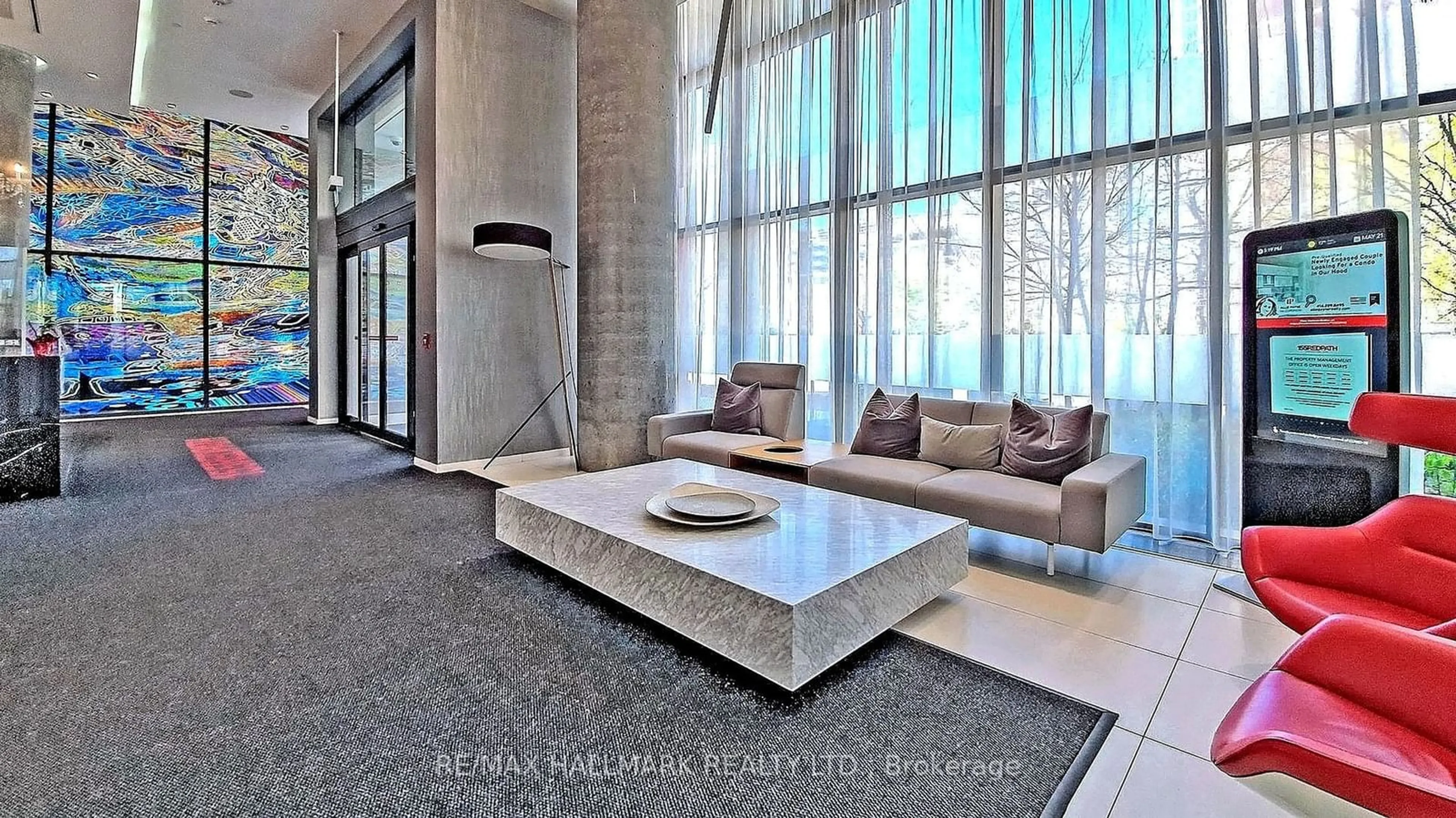 Indoor lobby, cement floor for 185 Roehampton Ave #2705, Toronto Ontario M4P 0C6