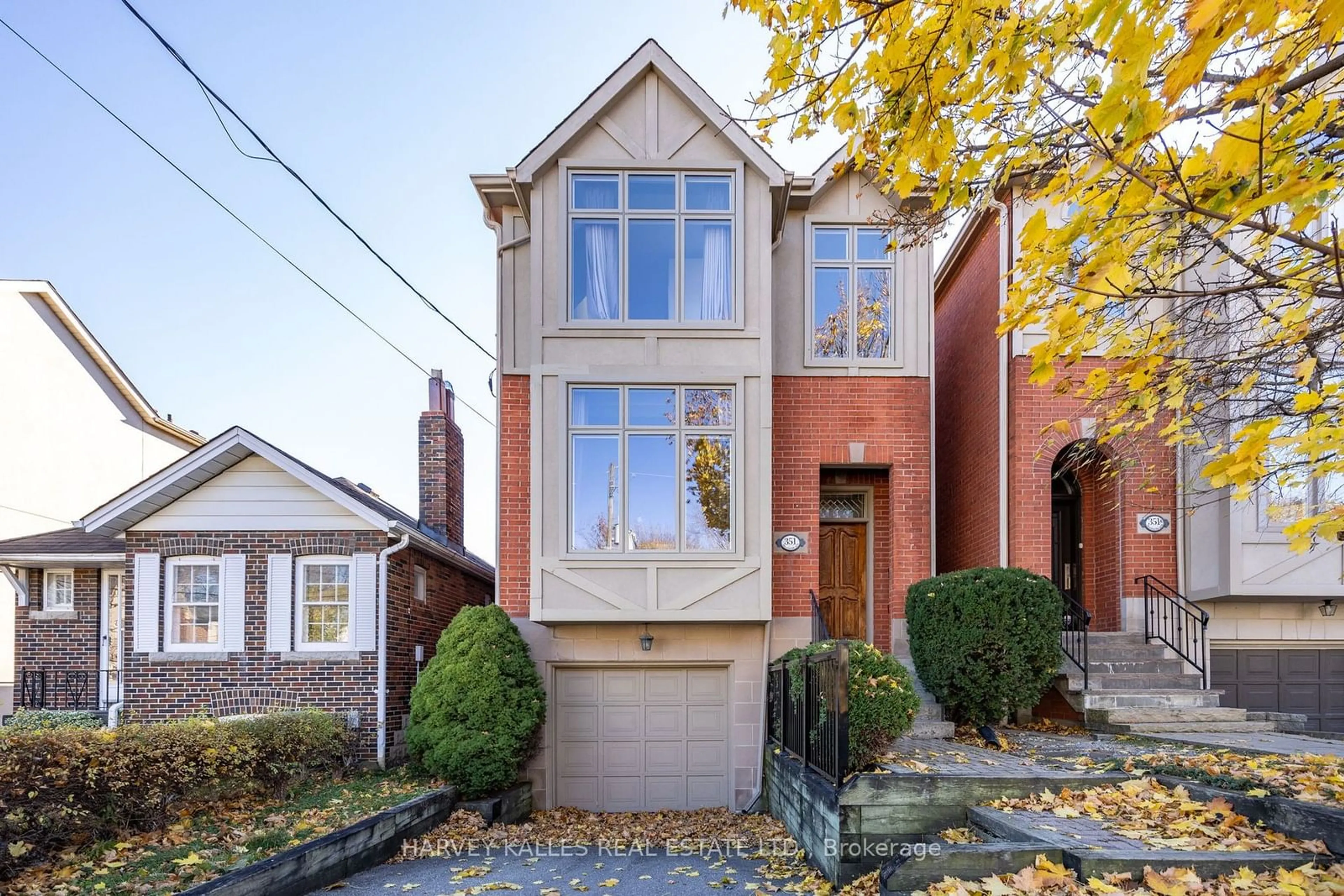 Home with brick exterior material for 351 Deloraine Ave, Toronto Ontario M5M 2B7