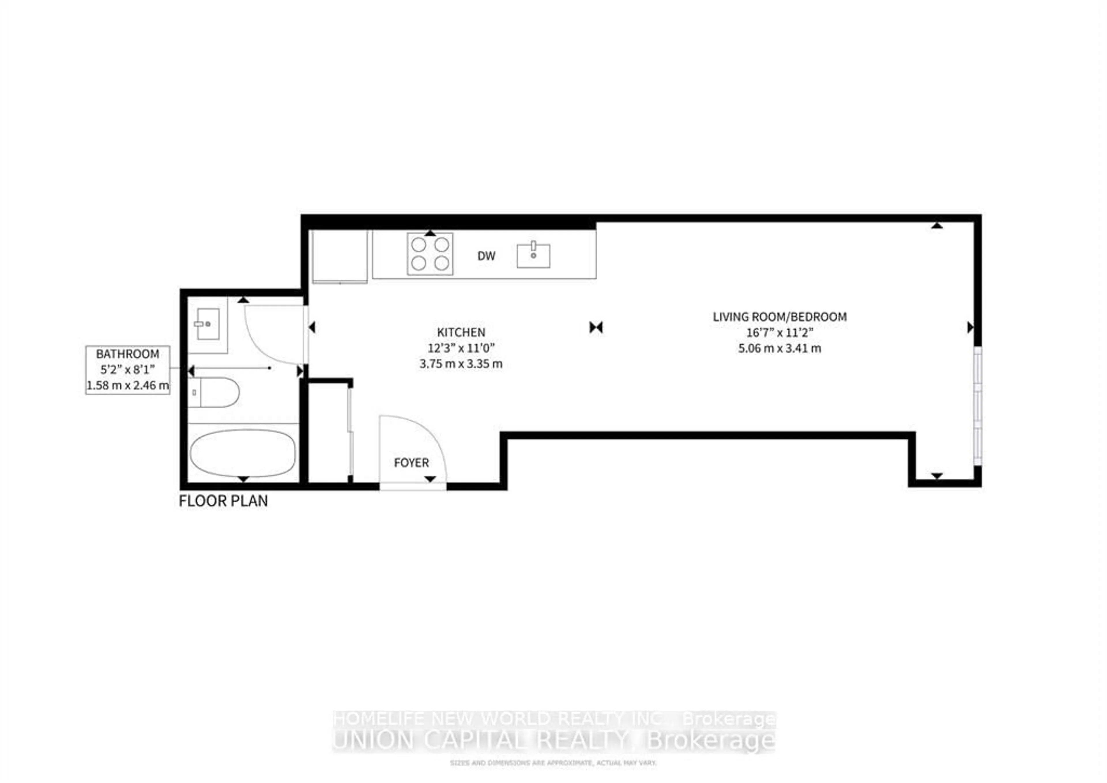 Floor plan for 10 Willison Sq #602, Toronto Ontario M5T 0A8