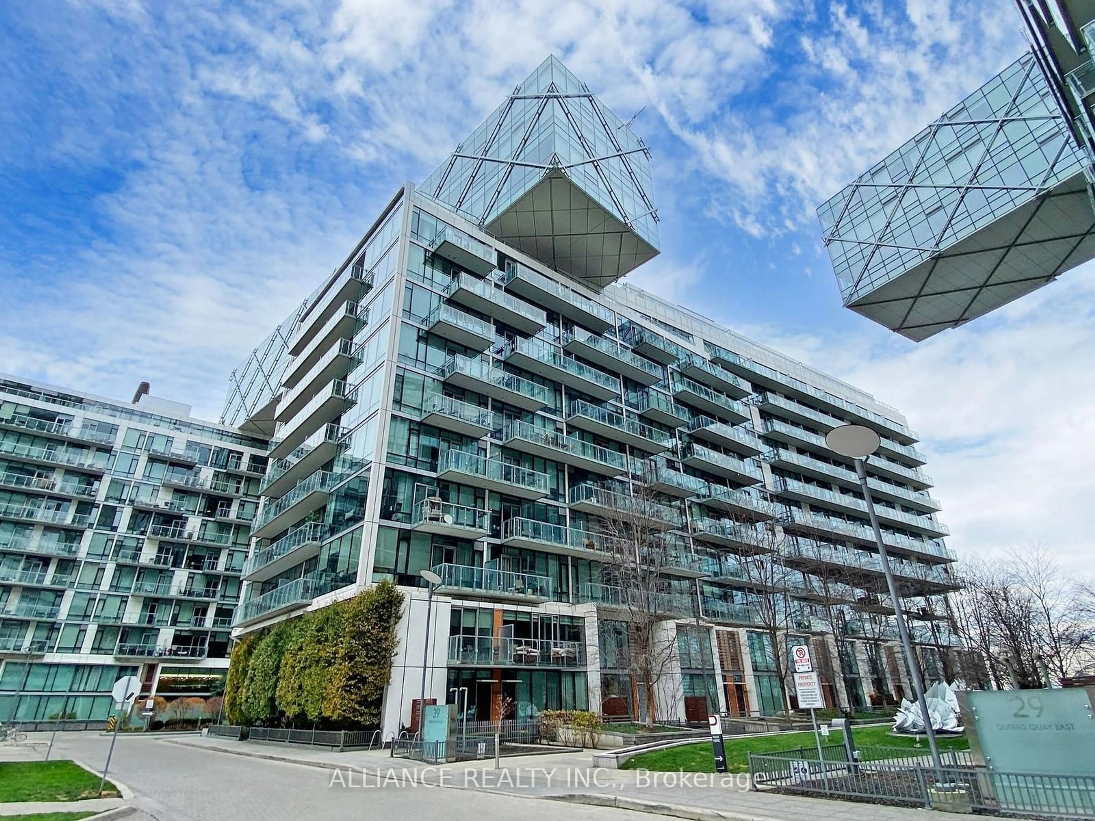 A pic from exterior of the house or condo, the street view for 39 Queens Quay #1023, Toronto Ontario M5E 0A4