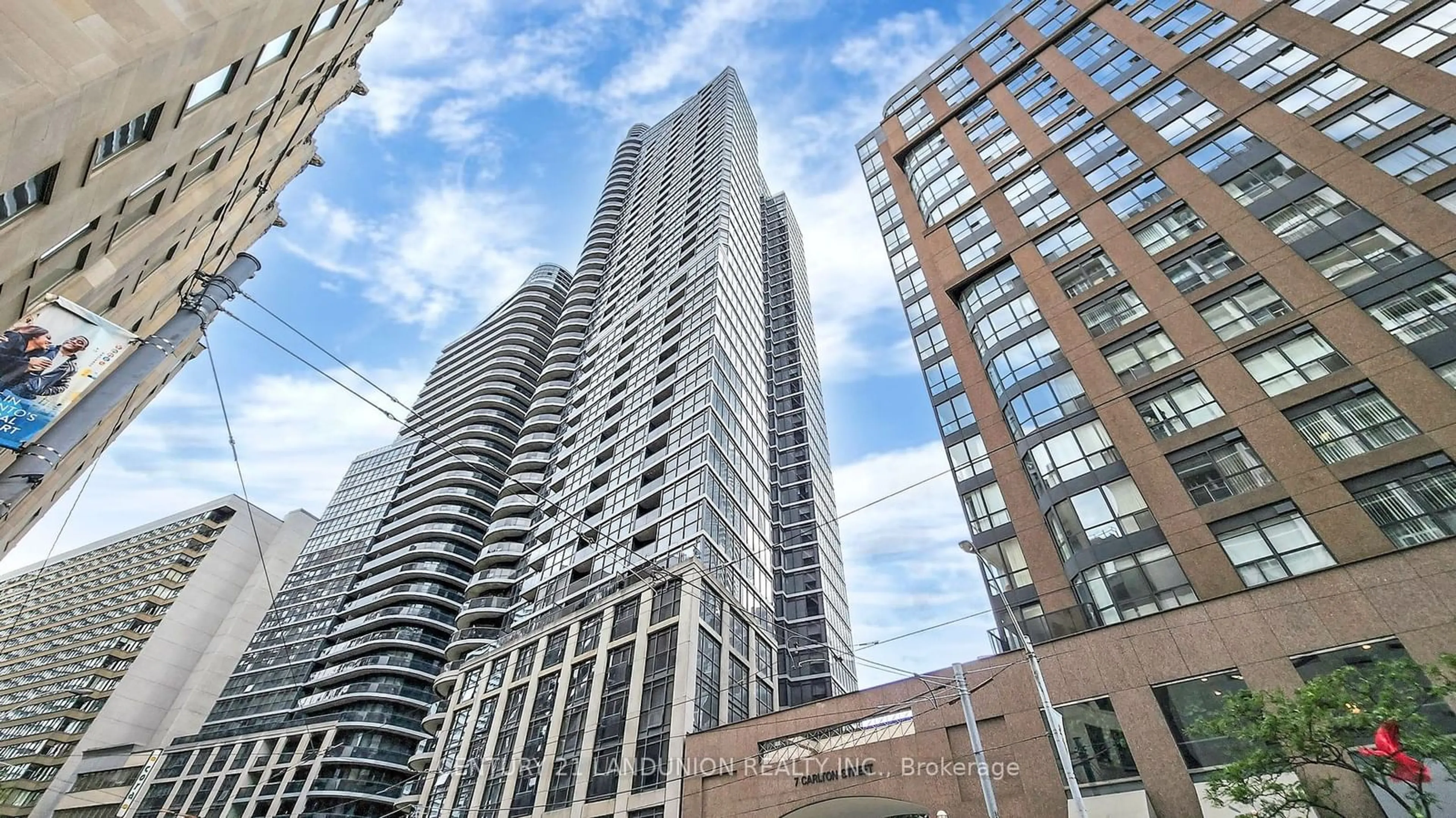 A pic from exterior of the house or condo, the front or back of building for 21 Carlton St #3409, Toronto Ontario M5B 1L3