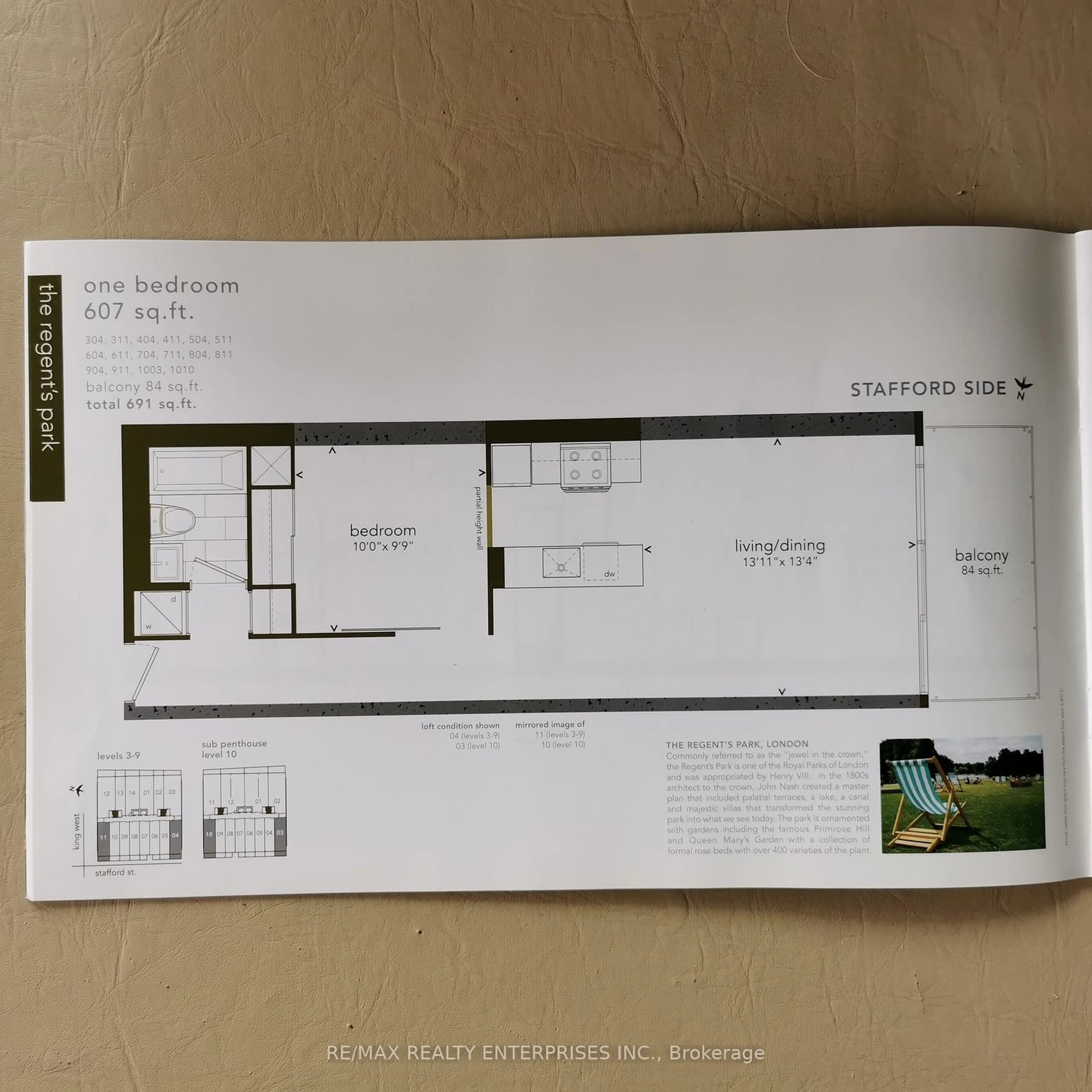 Floor plan for 25 Stafford St #811, Toronto Ontario M5V 0G3