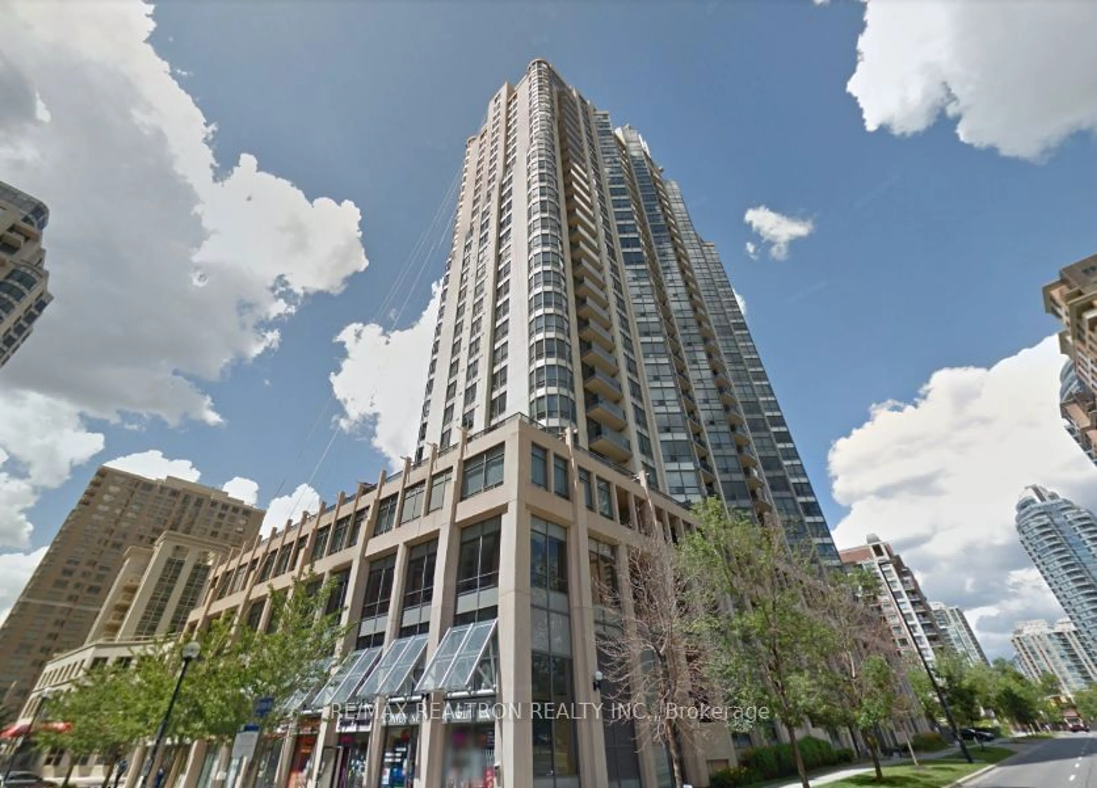 A pic from exterior of the house or condo, the street view for 10 Northtown Way #410, Toronto Ontario M2N 7L4