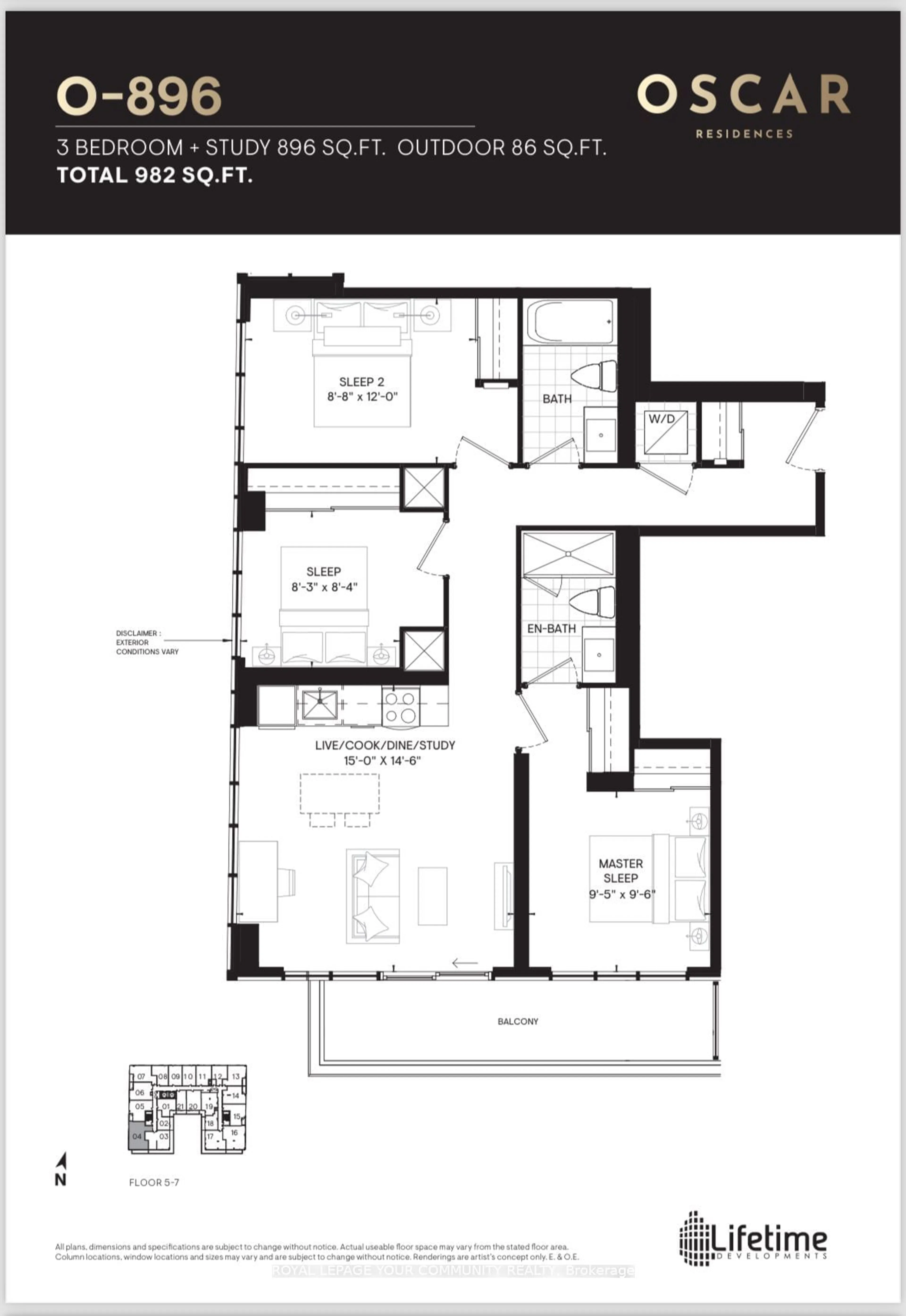 Floor plan for 500 Dupont St #704, Toronto Ontario M6G 0B8