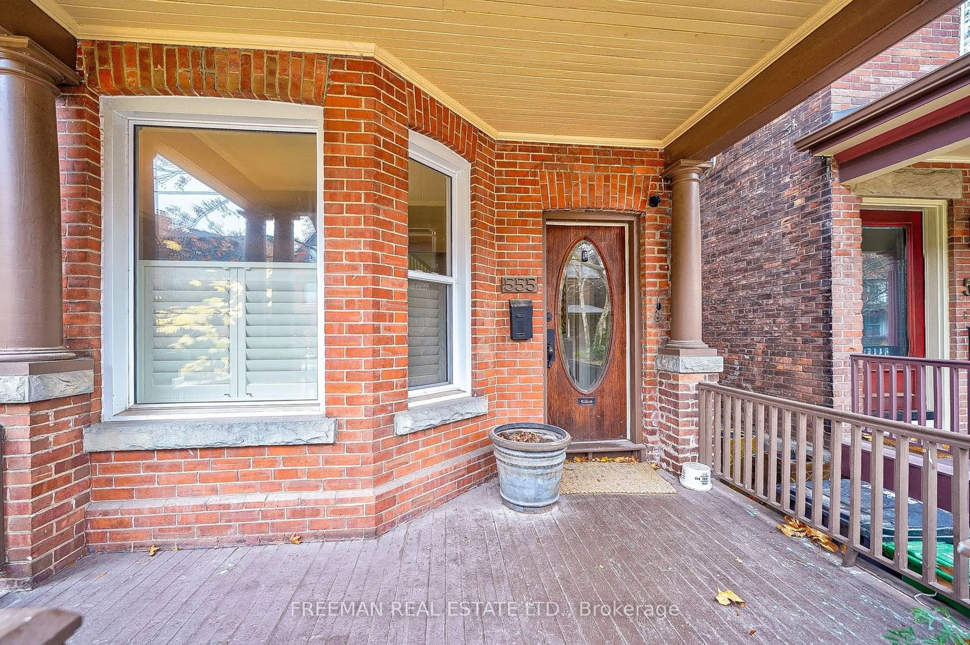 Home with brick exterior material for 555 Markham St, Toronto Ontario M6G 2L6