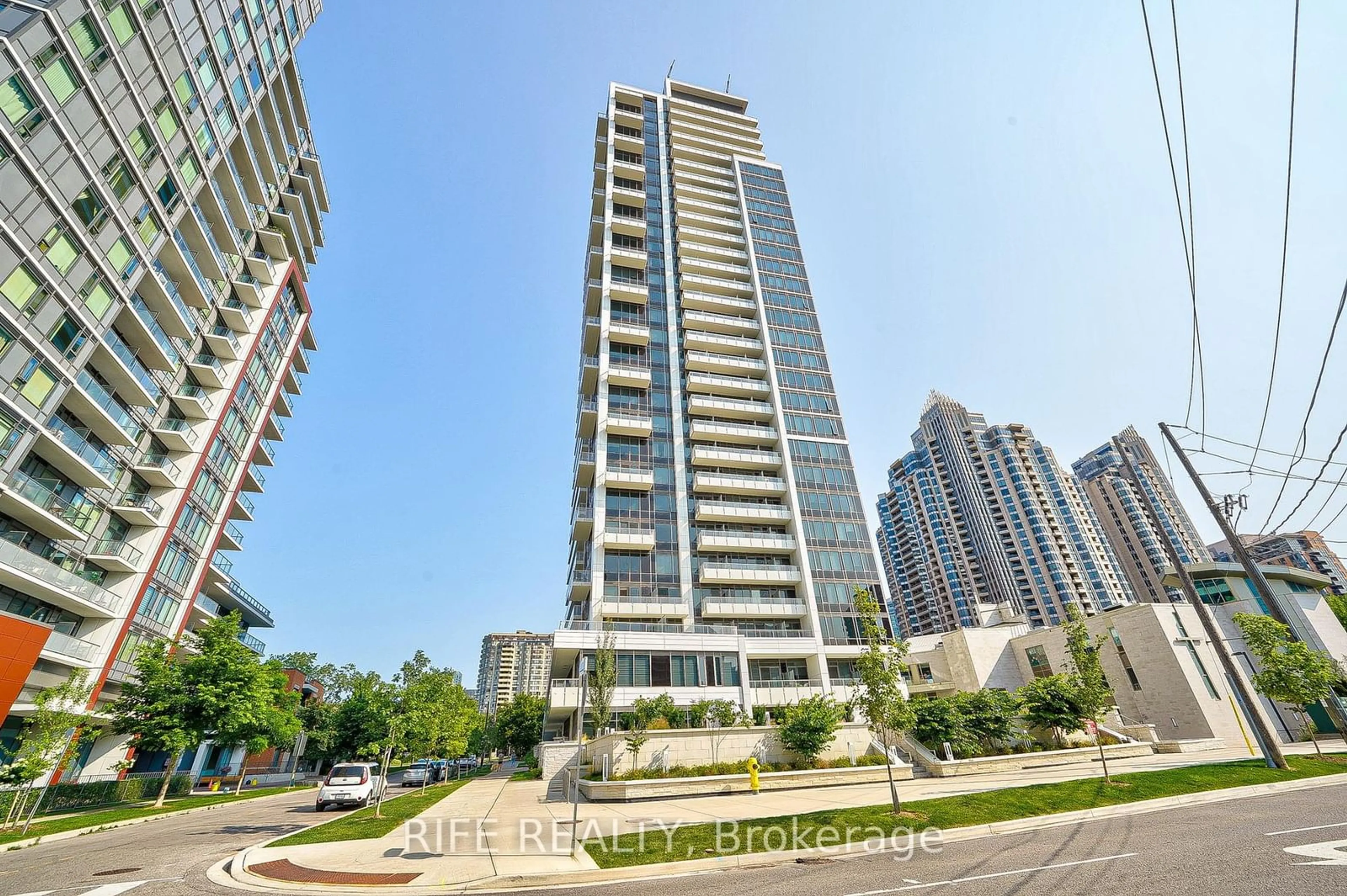 A pic from exterior of the house or condo, the street view for 75 Canterbury Pl #Ph203, Toronto Ontario M2N 2N1