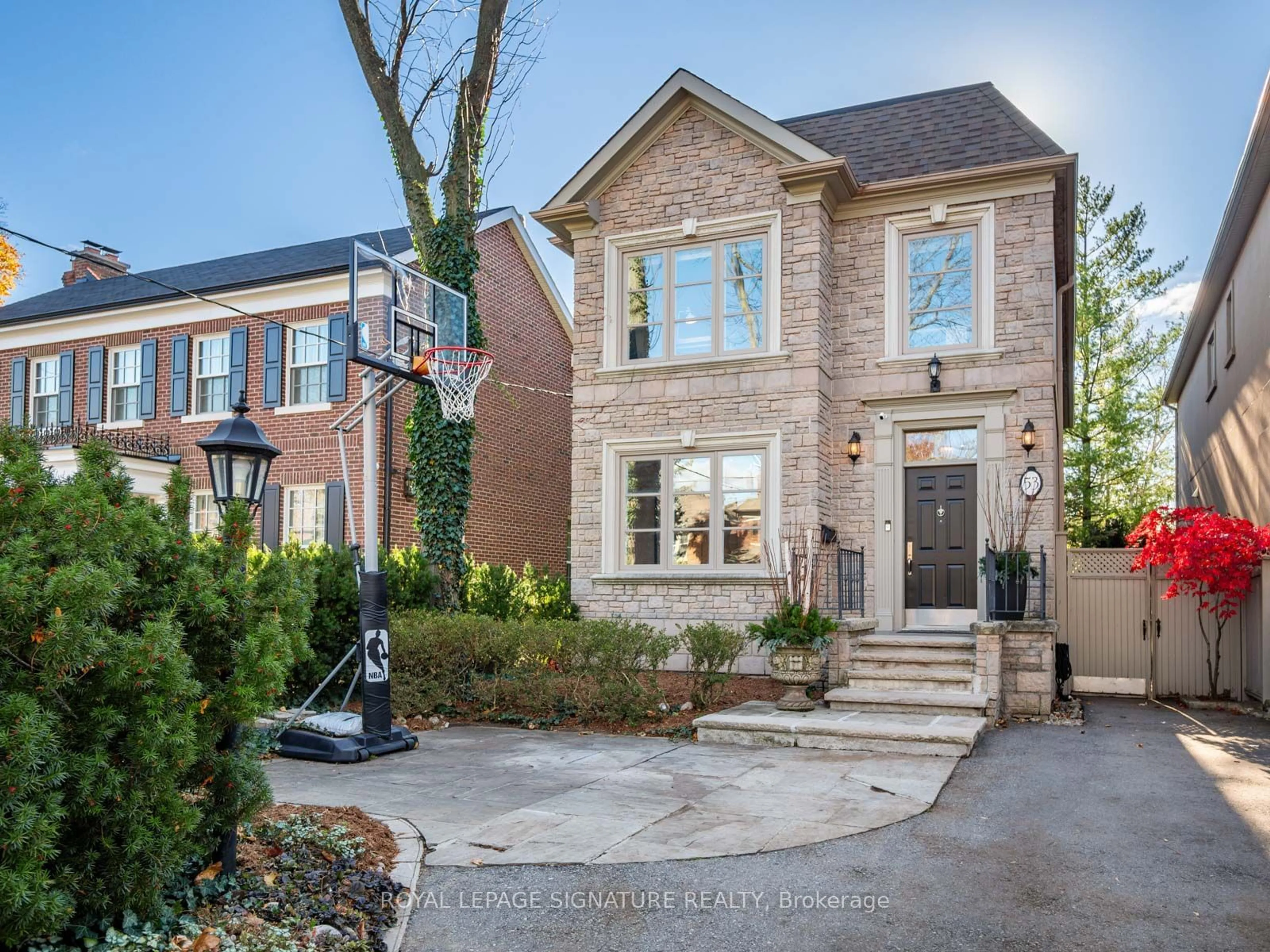 Home with brick exterior material for 53 Parkhurst Blvd, Toronto Ontario M4G 2C8