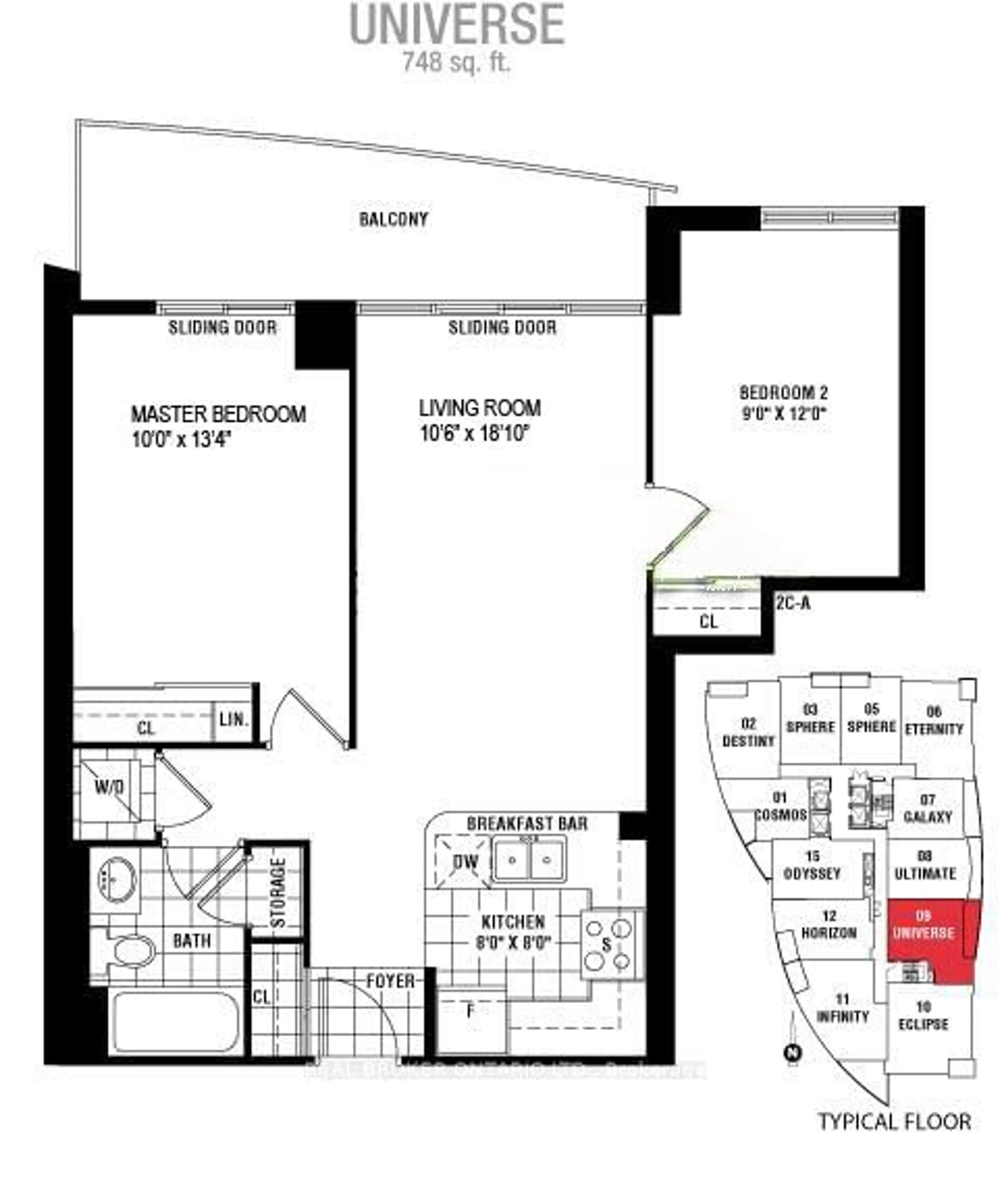 Floor plan for 30 Grand Trunk Cres #509, Toronto Ontario M5J 3A4