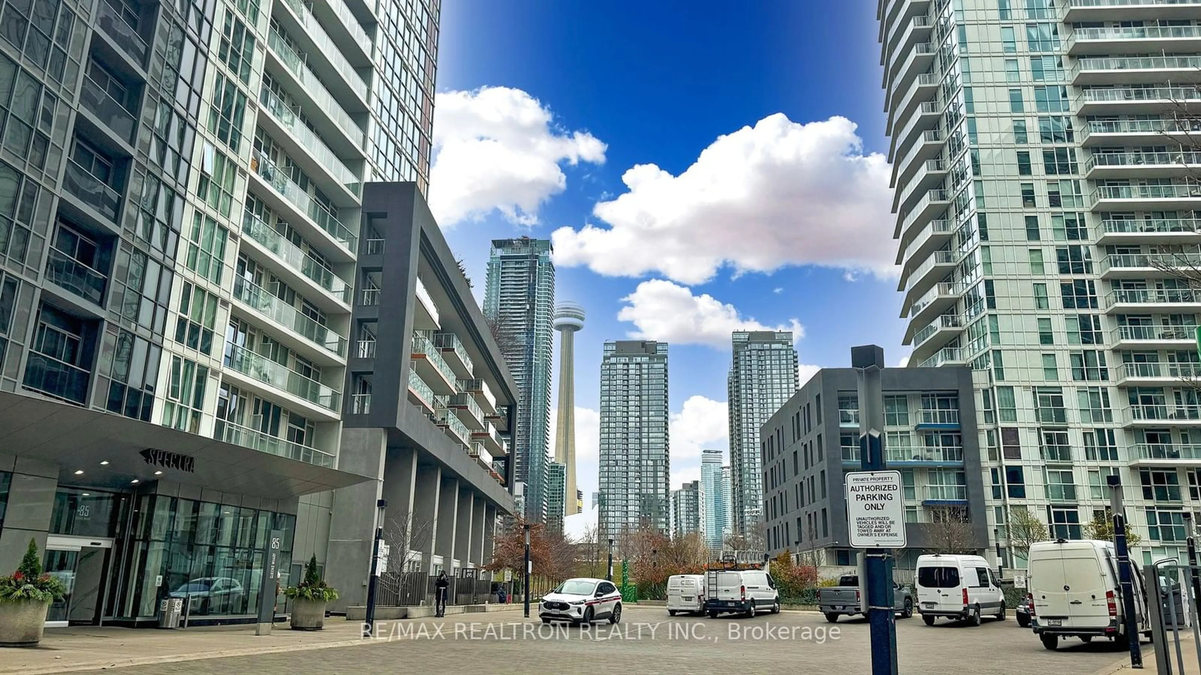 A pic from exterior of the house or condo, the view of city buildings for 70 Queens Wharf Rd #3107, Toronto Ontario M5V 0J2