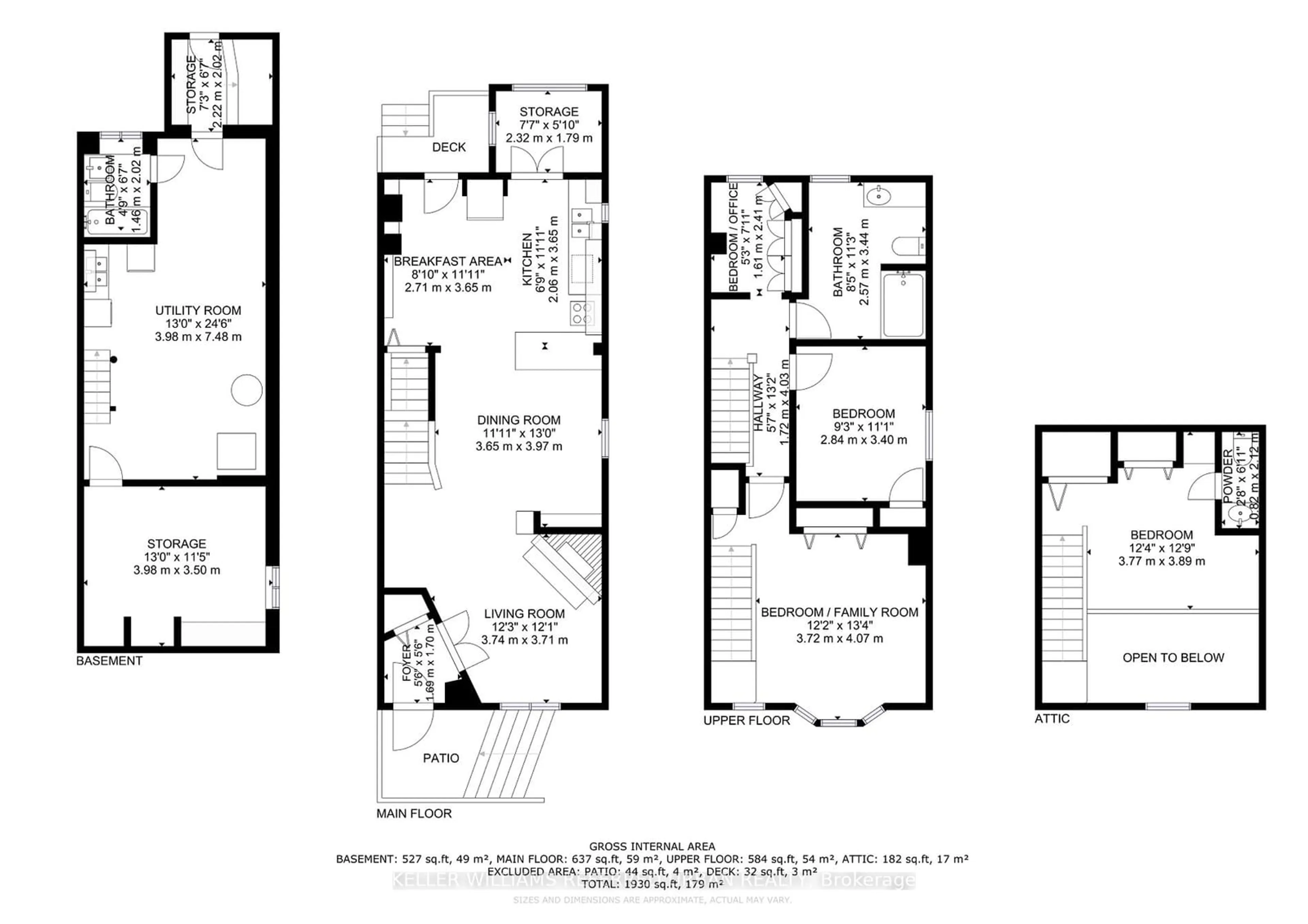 Floor plan for 123 Gore Vale Ave, Toronto Ontario M6J 2R5