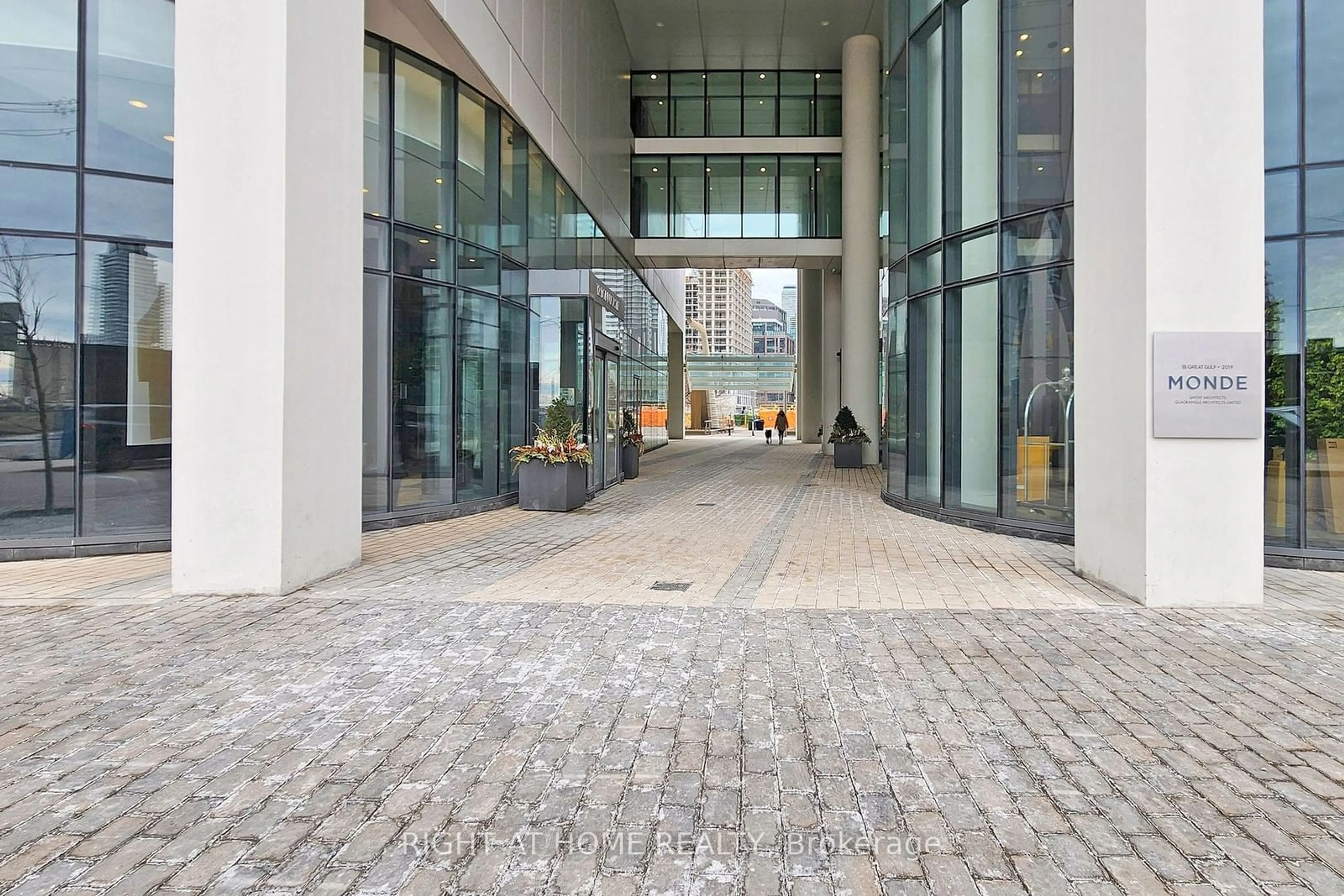 Indoor foyer, cement floor for 12 Bonnycastle St #312, Toronto Ontario M5A 0C8