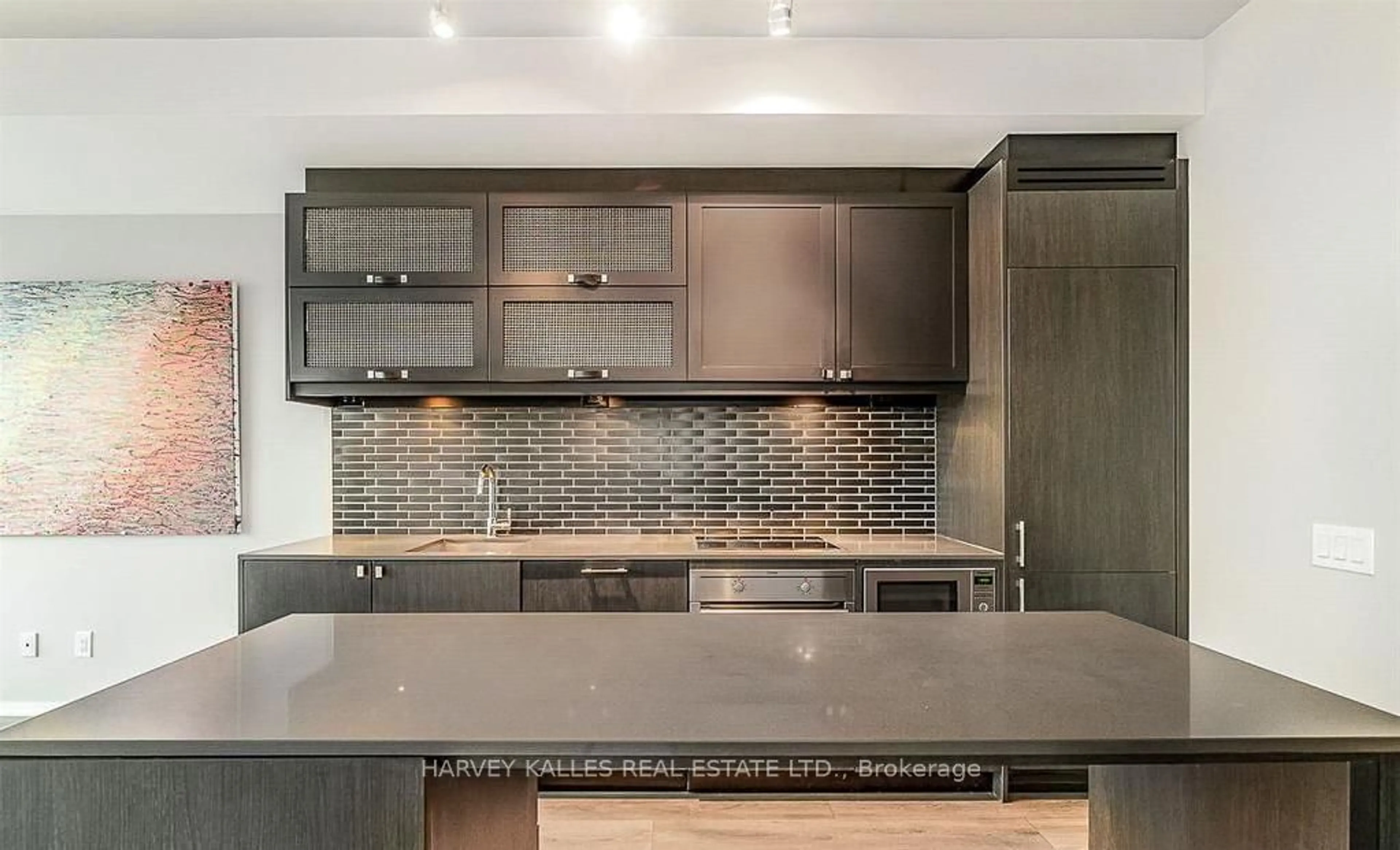 Contemporary kitchen, wood floors, mountain for 783 Bathurst St #413, Toronto Ontario M5S 0A8