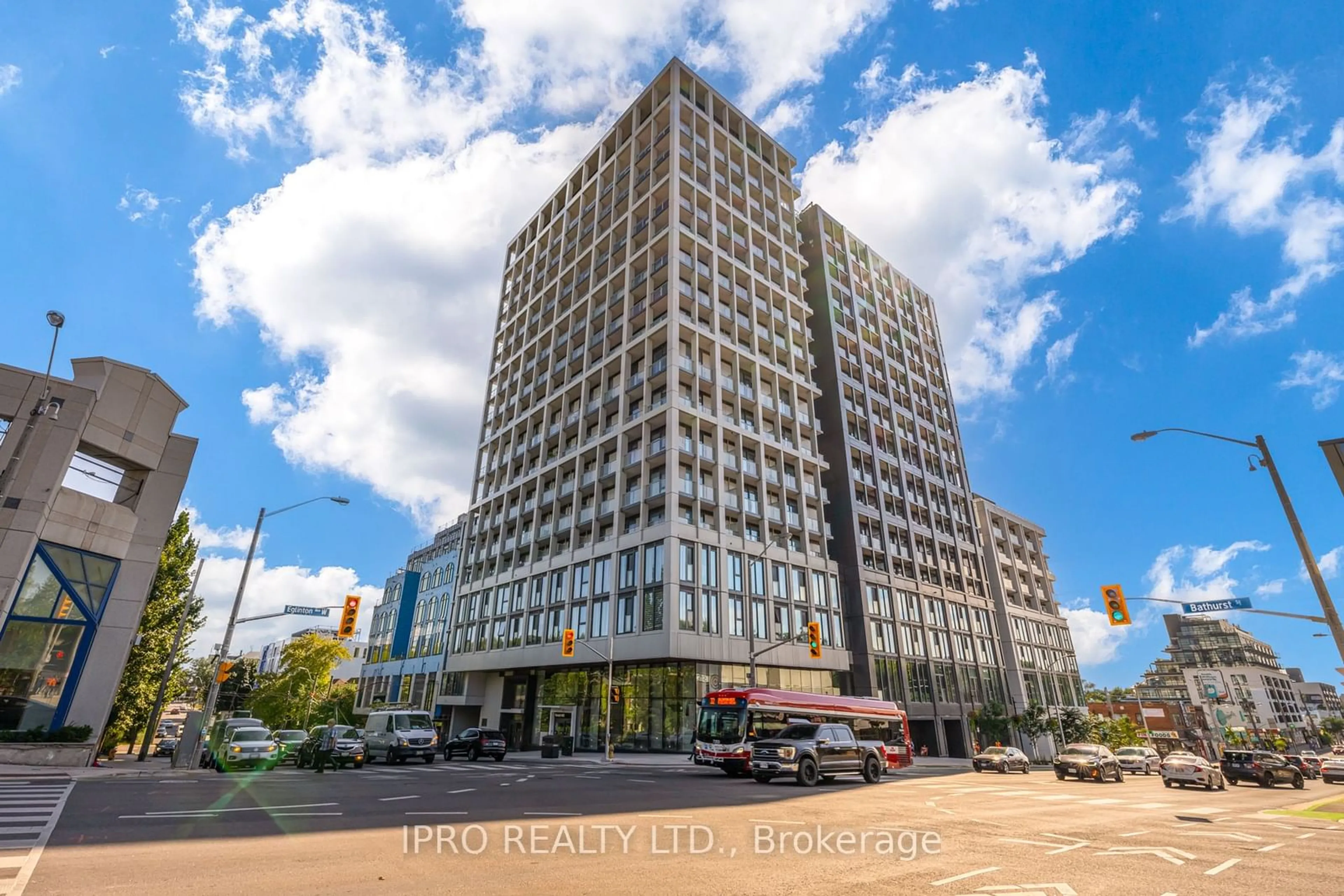 A pic from exterior of the house or condo, the front or back of building for 2020 Bathurst St #220, Toronto Ontario M5P 0A6