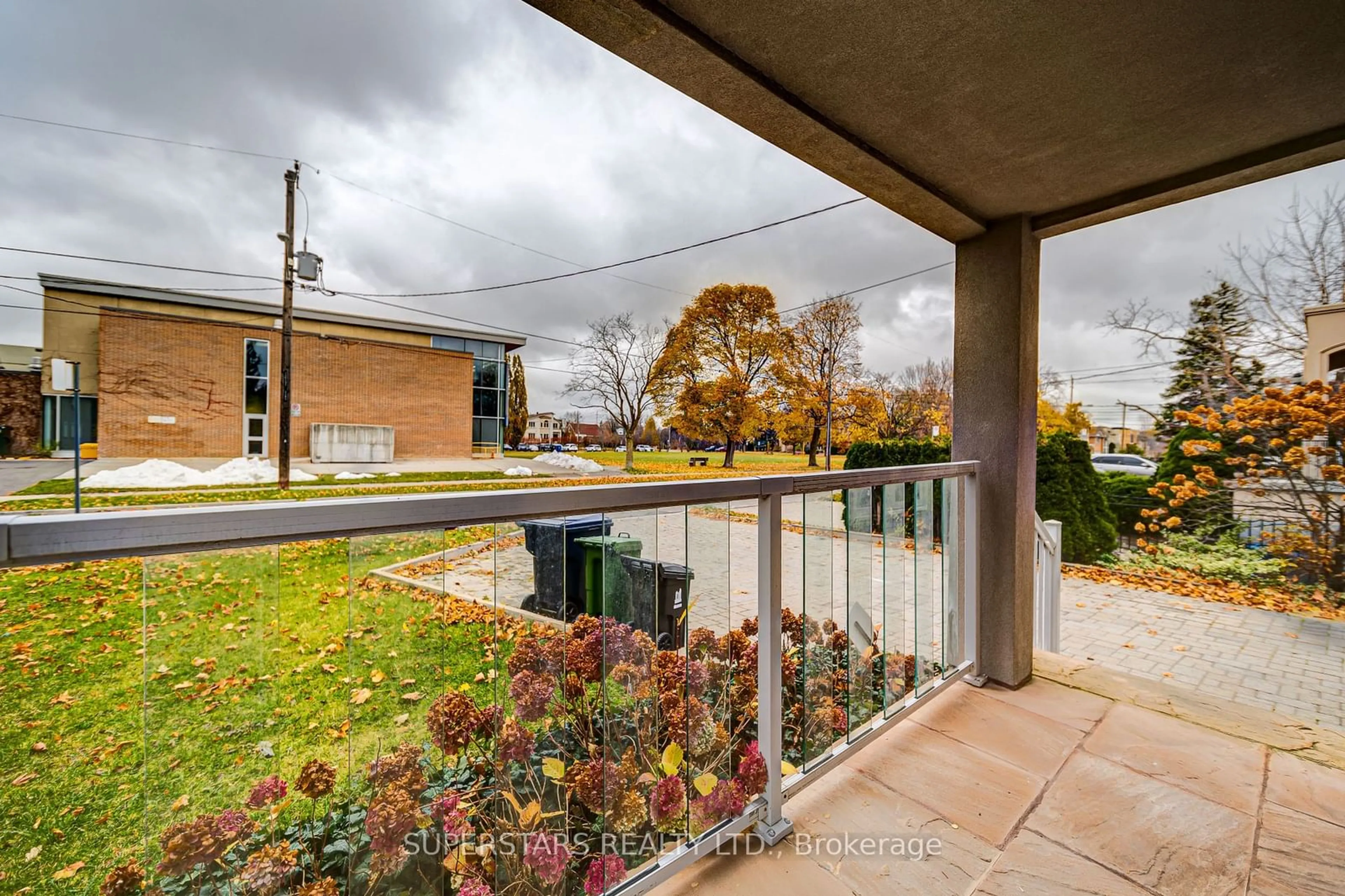 Patio, the fenced backyard for 109 Mckee Ave, Toronto Ontario M2N 4C2