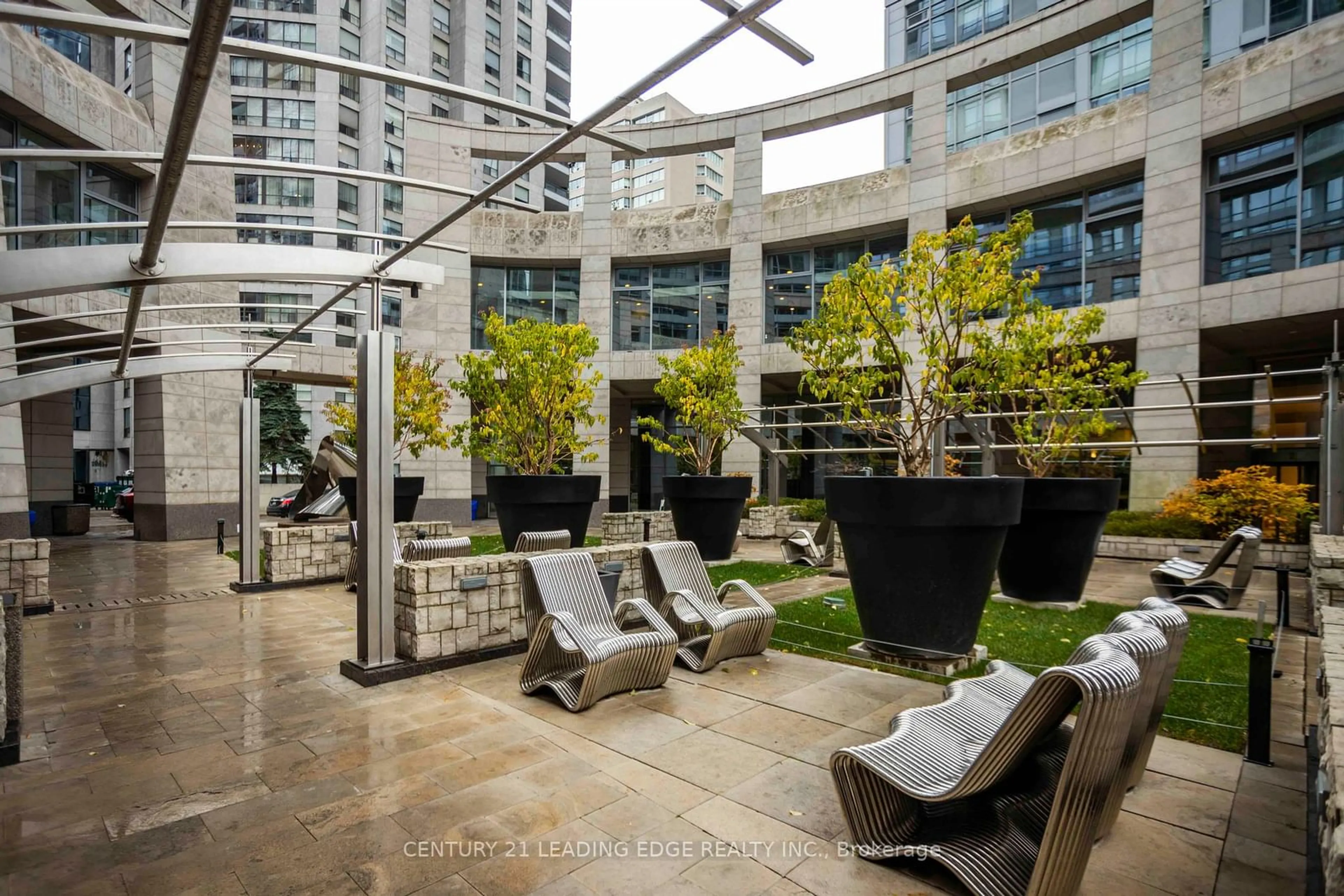 Patio, the fenced backyard for 2191 Yonge St #Loft #5, Toronto Ontario M4S 3H8