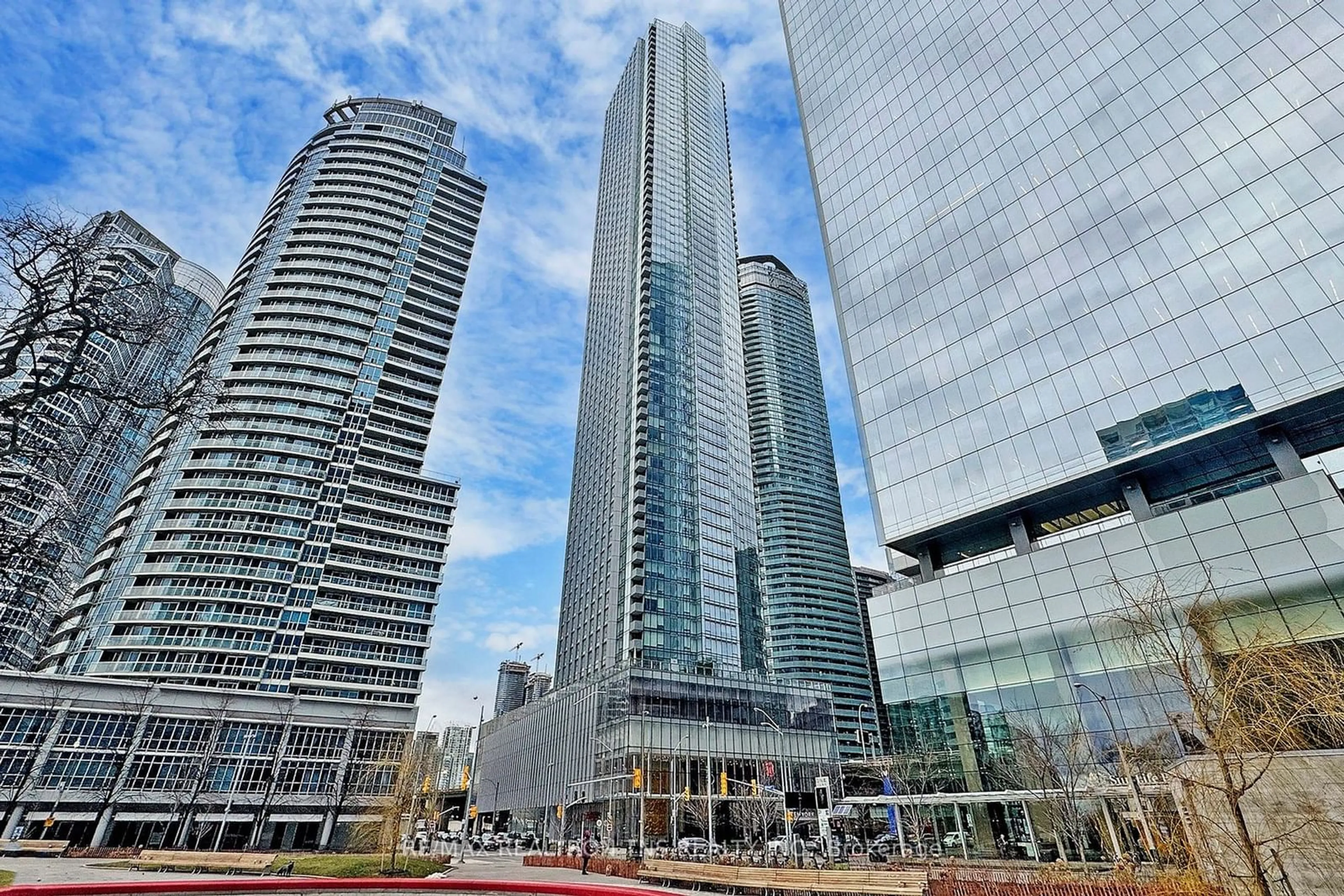 A pic from exterior of the house or condo, the view of city buildings for 10 York St #1502, Toronto Ontario M5J 2L9