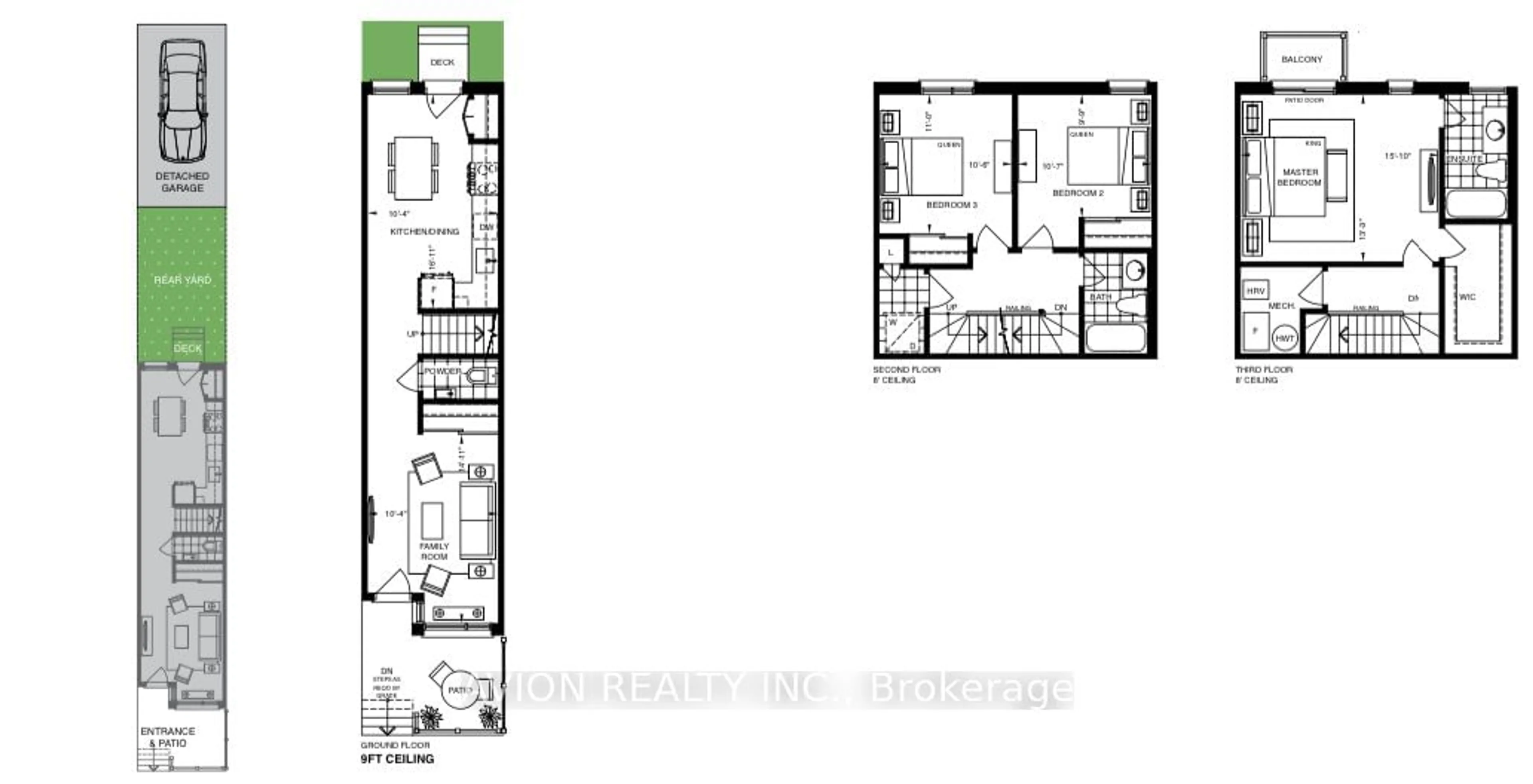 Floor plan for POTL 10 Deep Roots Terr #Unit16, Toronto Ontario M6A 1L8