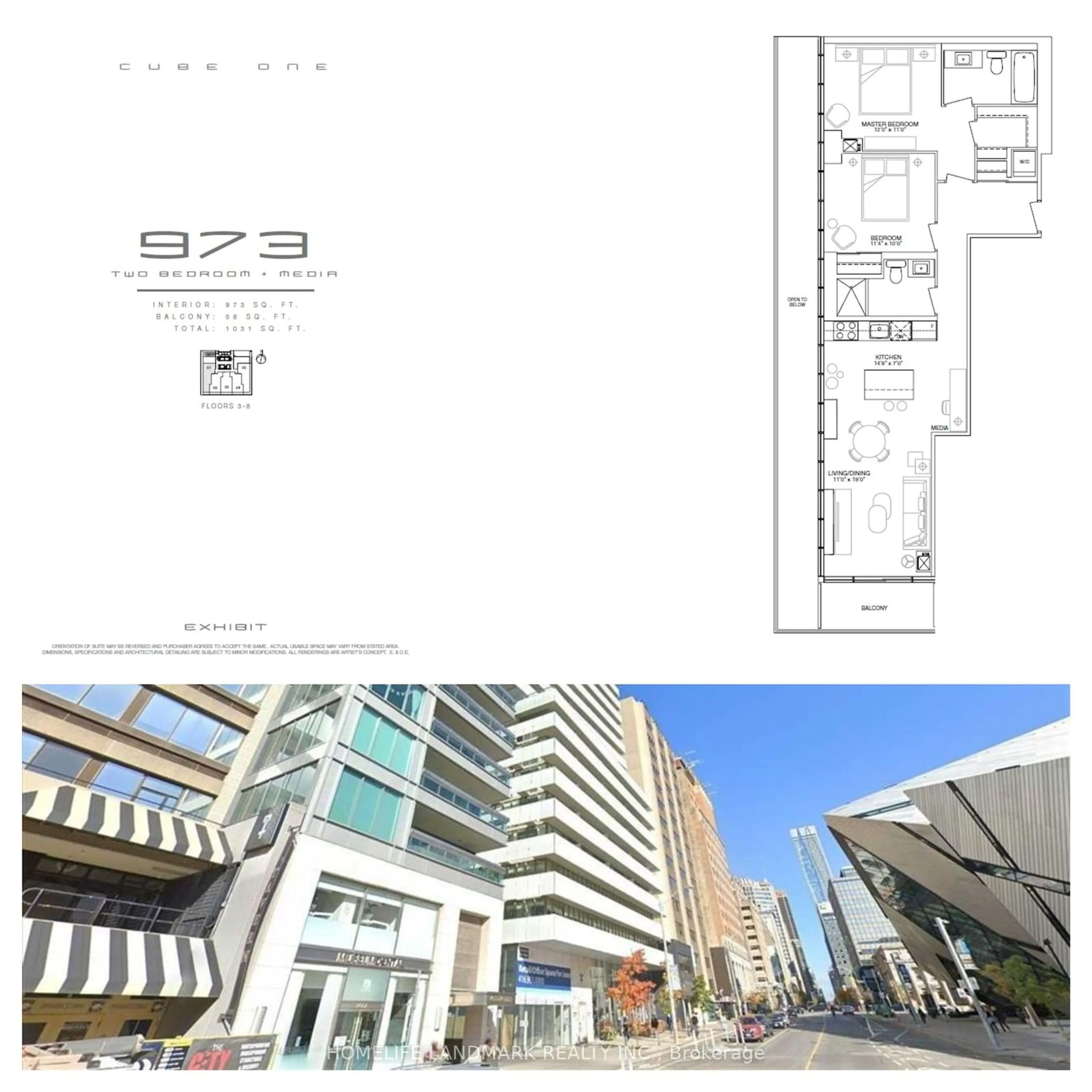 Floor plan for 200 Bloor St #401, Toronto Ontario M5S 0B1