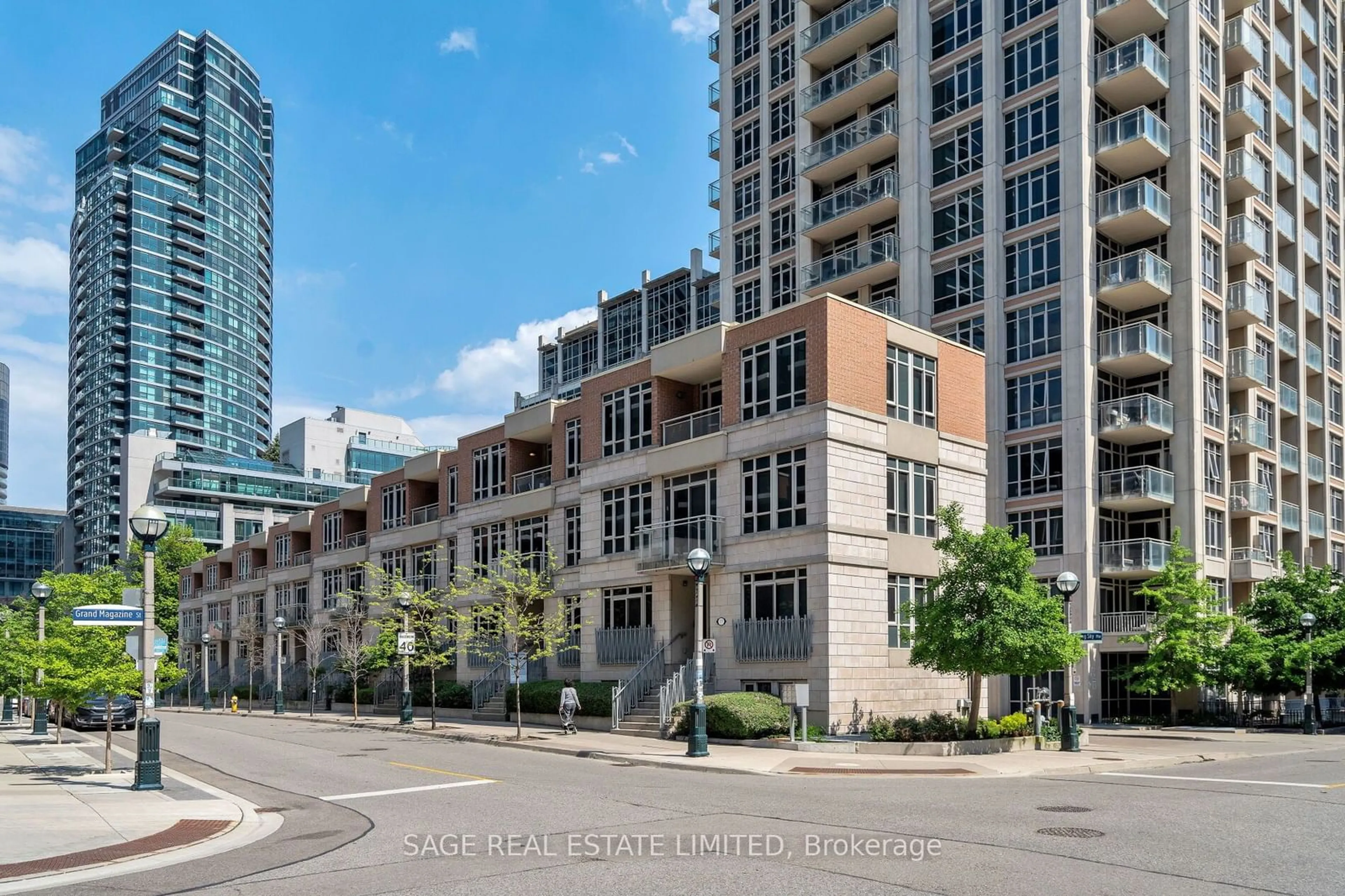 A pic from exterior of the house or condo, the front or back of building for 75 Sloping Sky Mews, Toronto Ontario M5V 1P3