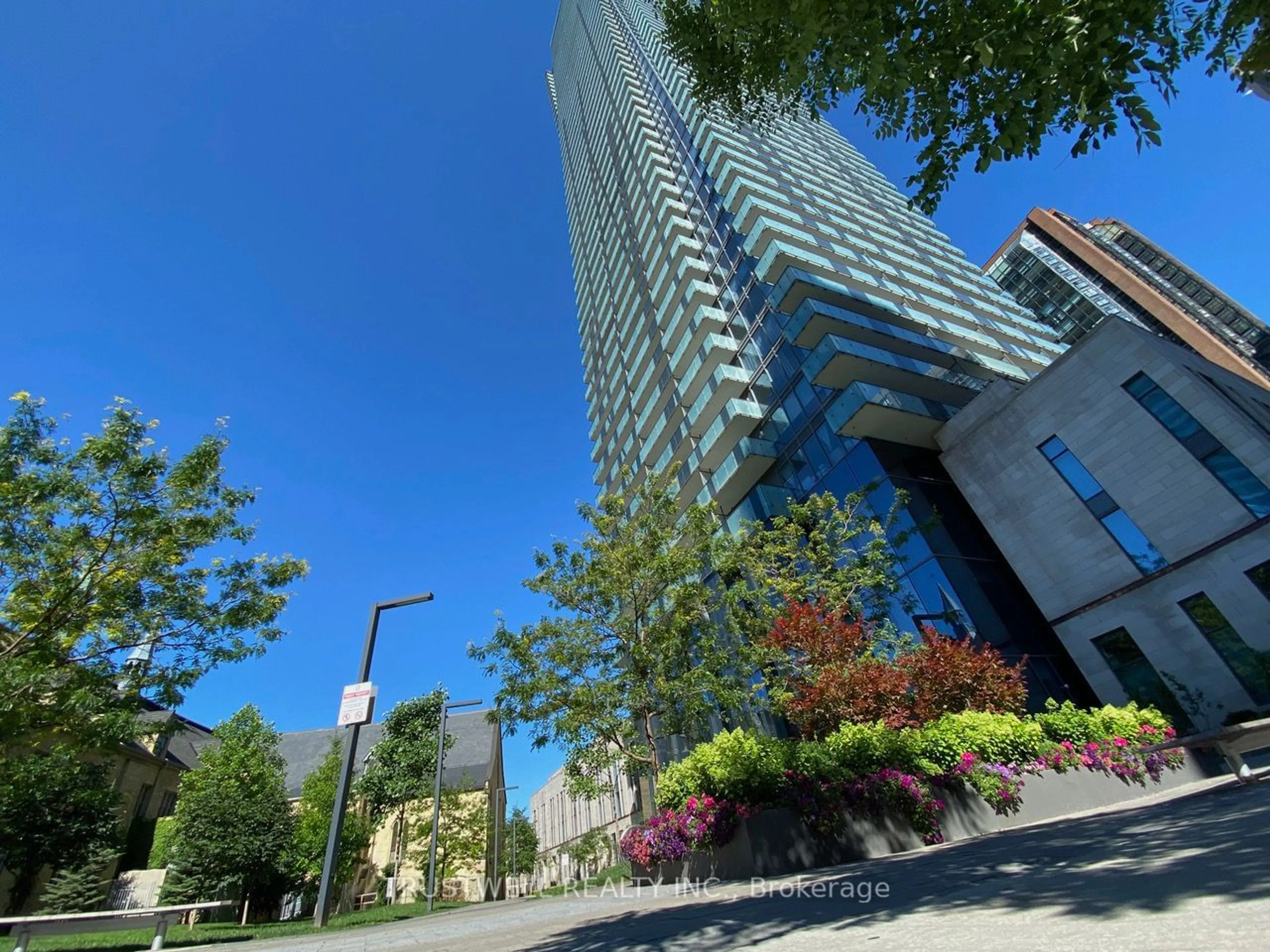 A pic from exterior of the house or condo, the street view for 1080 Bay St #4407, Toronto Ontario M5S 0A5